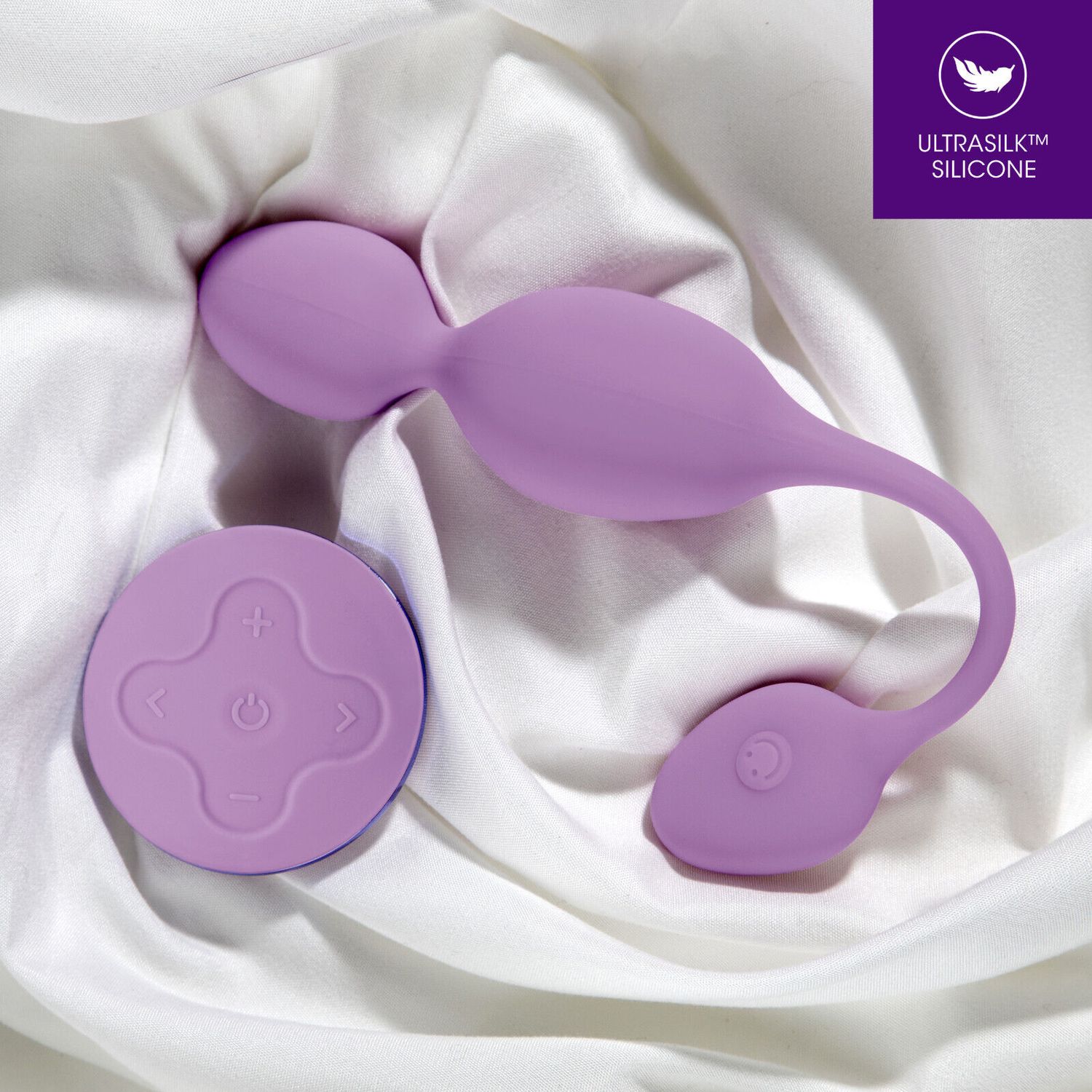 Blush Raine Silicone Smooth Wireless Remote Control Vibrating Kegel Ball Trainer