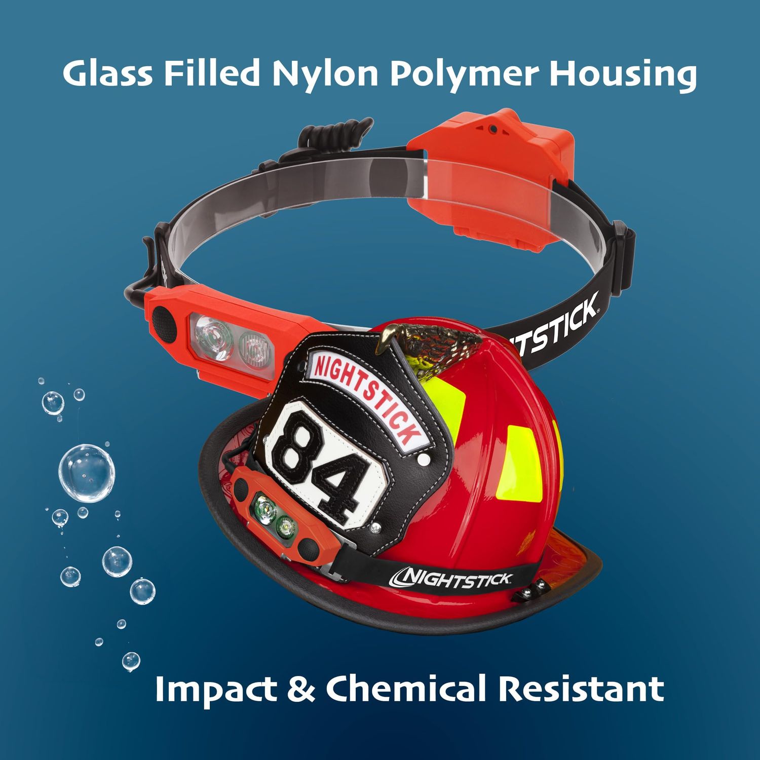 Nightstick XPP-5462RX X-Series Intrinsically Safe Low-Profile Dual-Light Headlamp, Red