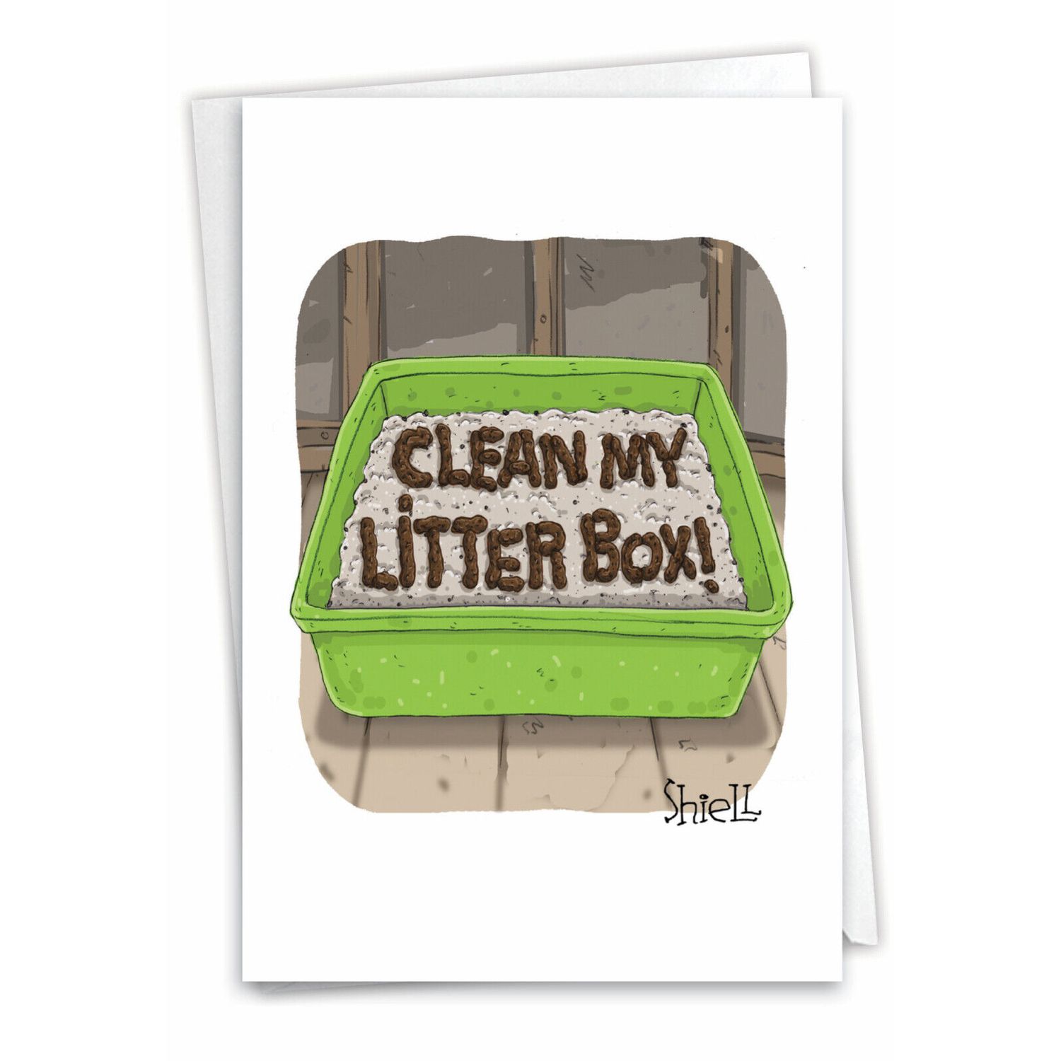 1  Birthday Pet Card with Envelope - Birthday Cat Litter C4830BDG
