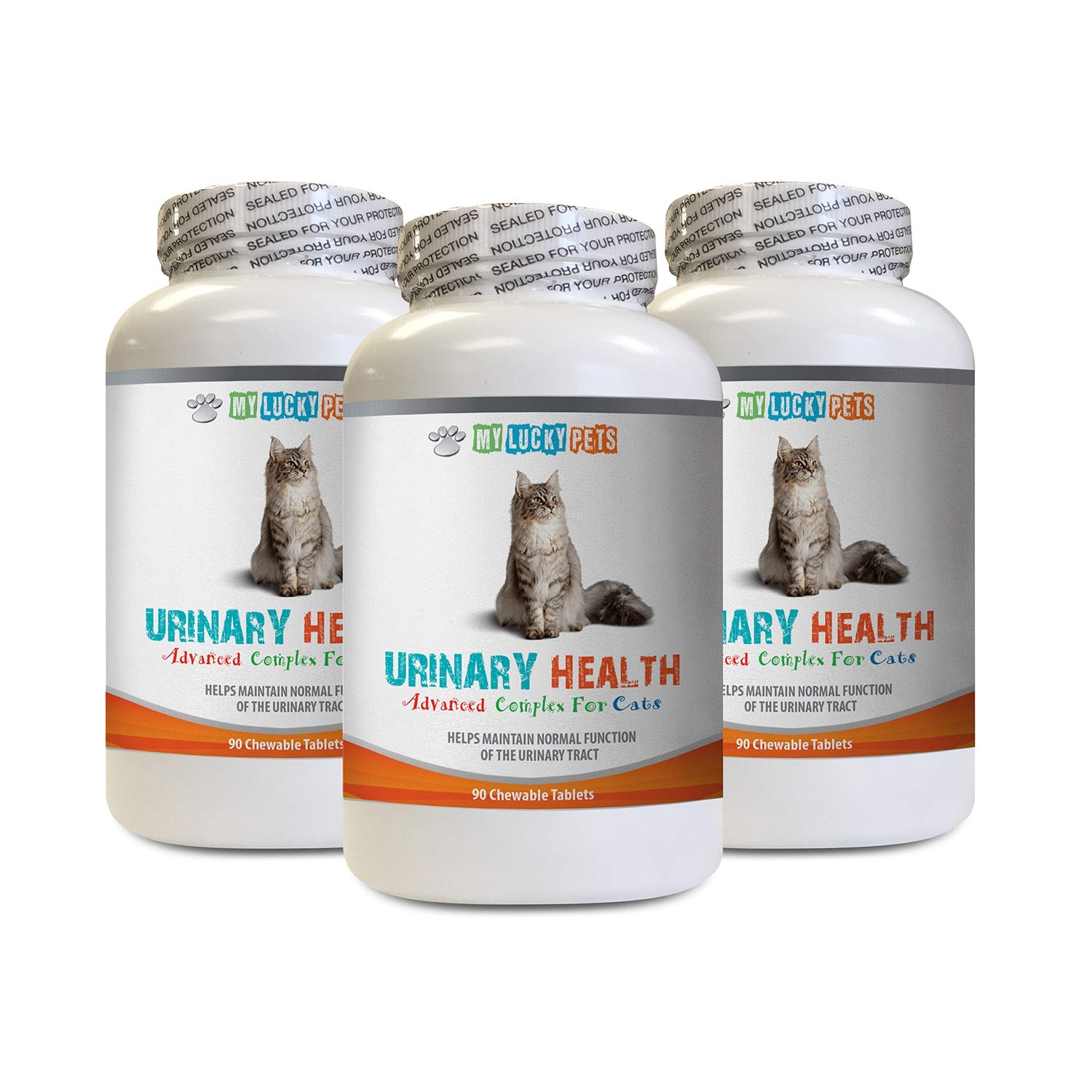MY LUCKY PETS LLC cat Bladder Support - CAT Urinary Health Formula - Support Bladder Health - Natural Complex - Cranberry Relief for Cats - 3 Bottle (270 Treats)