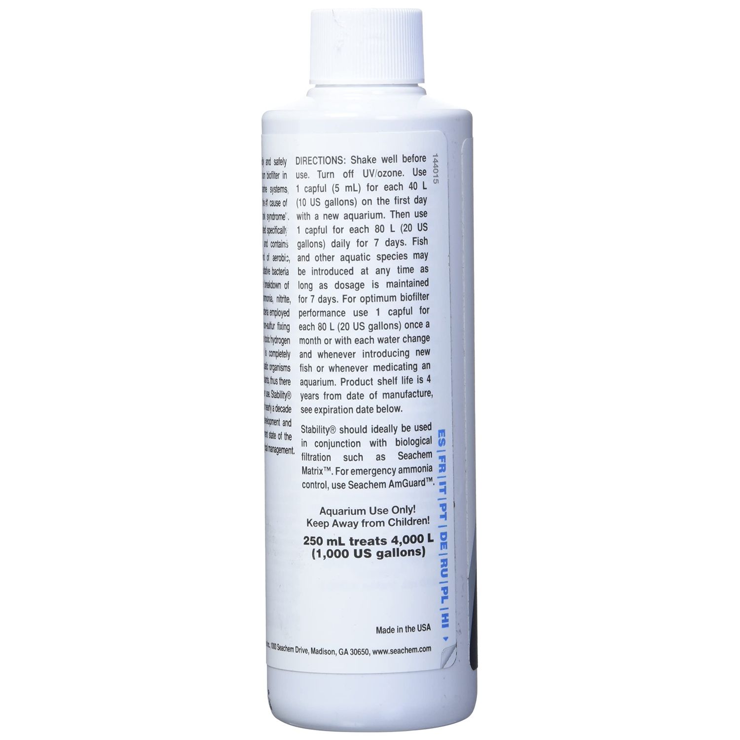 Seachem Stability - For Freshwater and Marine Aquariums 250ml