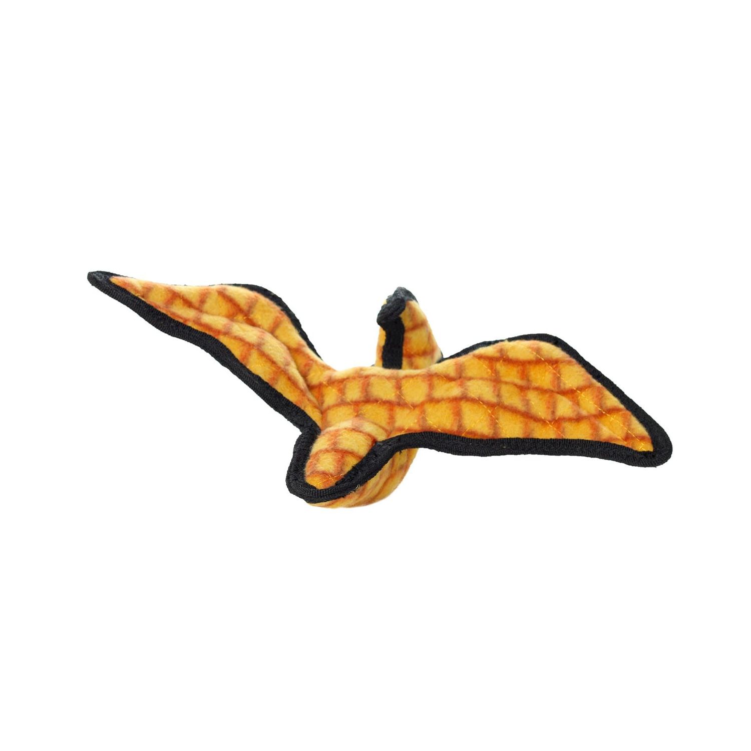 TUFFY - World's Tuffest Soft Dog Toy - Junior Dinosaur Pteradactyl- Squeakers - Multiple Layers. Made Durable, Strong & Tough. Interactive Play (Tug, Toss & Fetch). Machine Washable & Floats