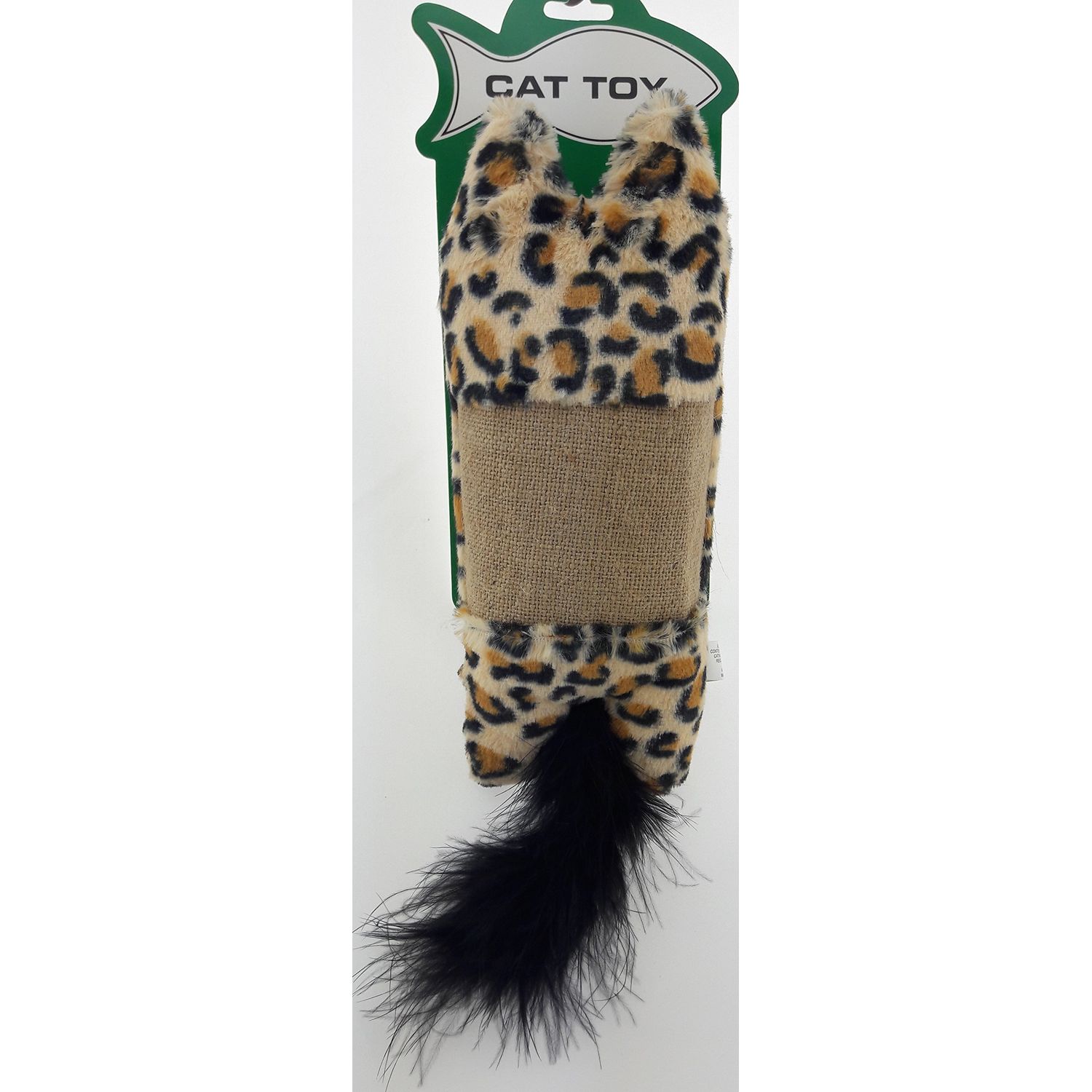 IH Large Animal Print Kicker Pillow Cat Toy with Rattle