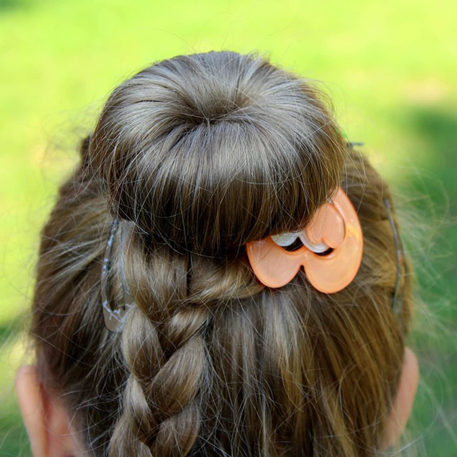 MeetFavorite Hair Bun Maker，Donut Bun Maker，Hair Bun Shaper Set (2 large, 2 medium and 2 small) ，10pieces Hair Elastic Bands, Hair Pins, (Beige)