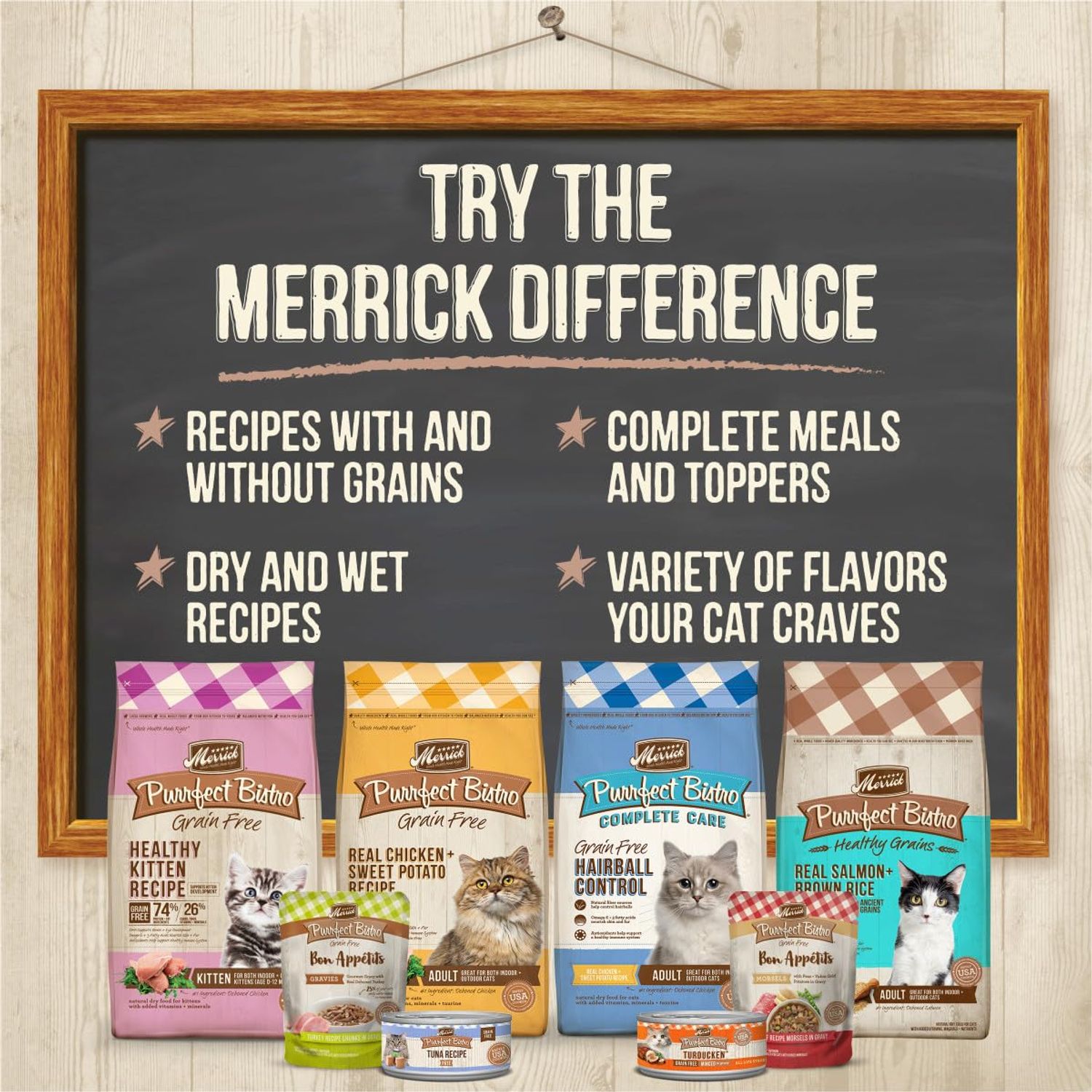 Merrick Purrfect Bistro Grain Free Wet Cat Food Duck Recipe Pate - (Pack of 24) 5.5 oz. Cans