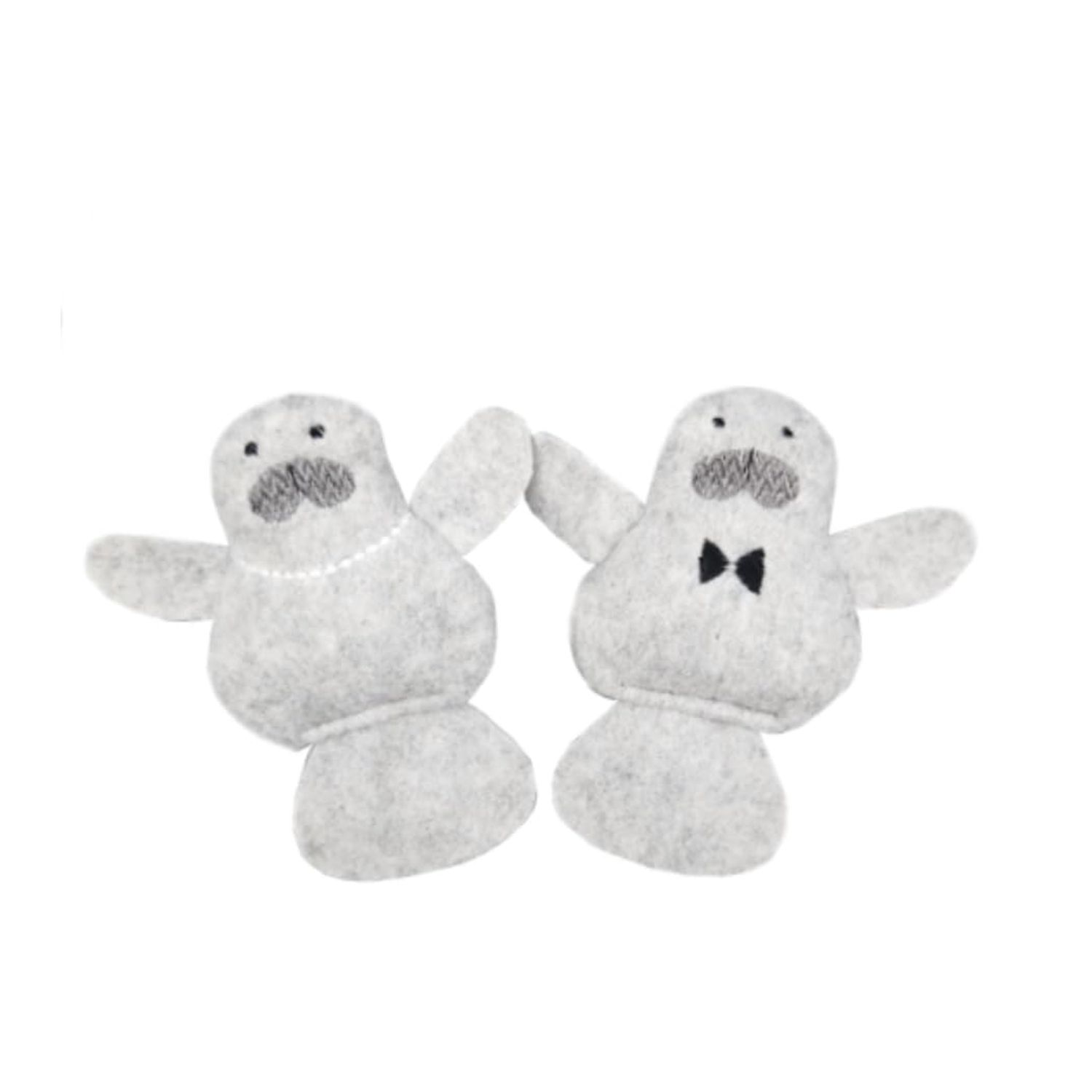 Manatee Cat Toy Set Designer Plush Mr & Mrs Meownatee w/Organic Catnip USA Made