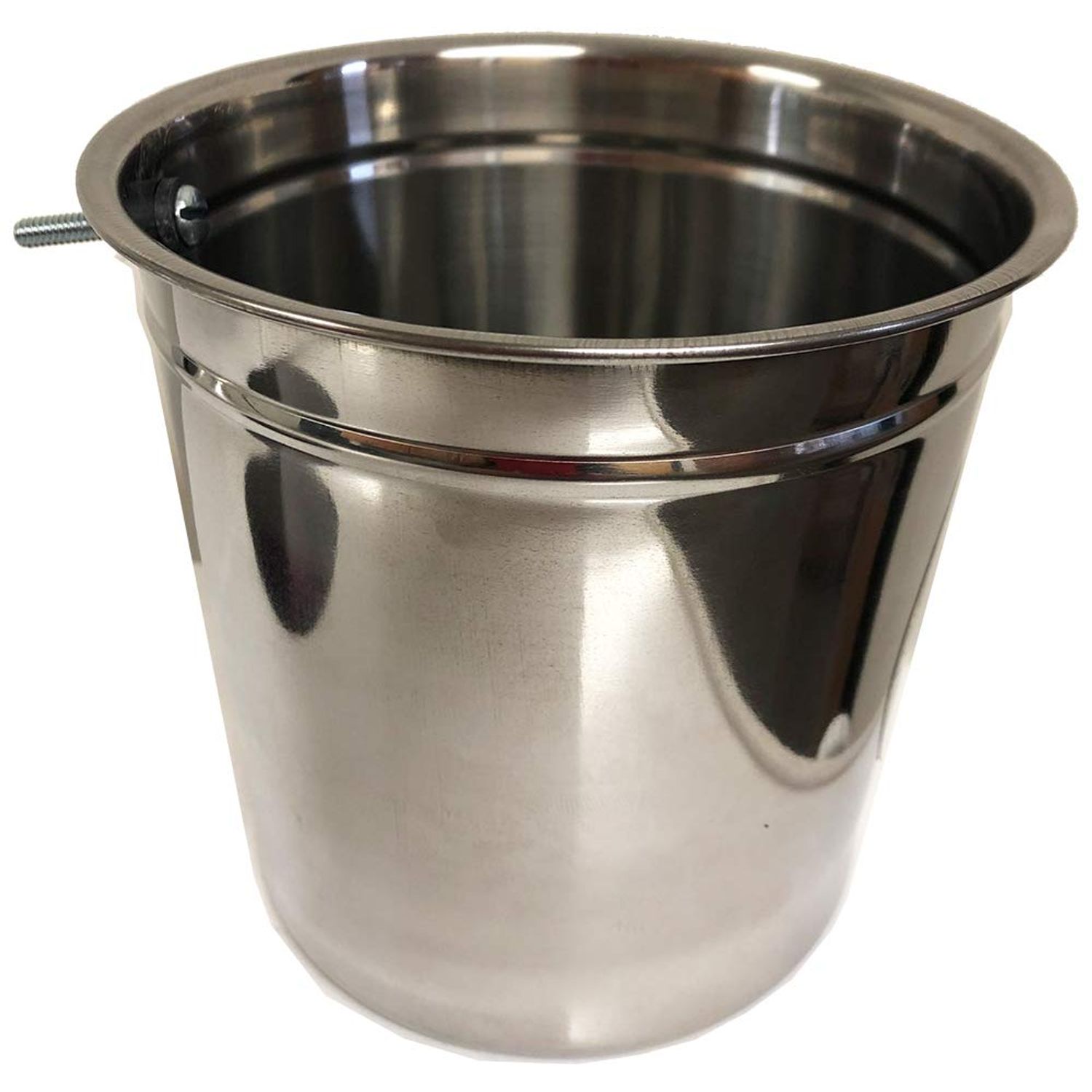 Pit-Bowl Stainless Steel BOLT-ON, Dog Crate Water Bowl (2 to 2.25 qt) CR82