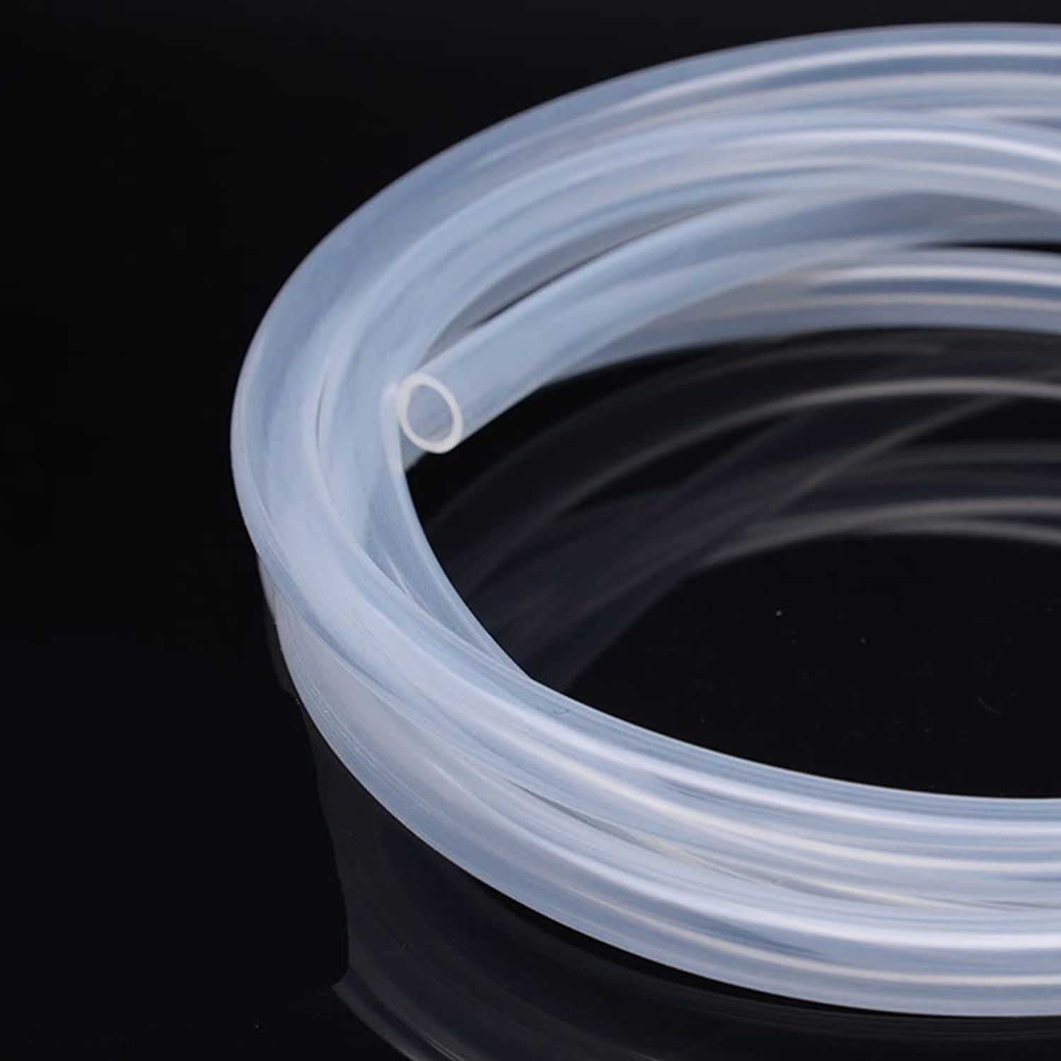 PULACO Plastic Tubing ID/OD 7x10mm (0.3in/0.4in) 16FT for Aquarium, Garden, Pond, Water cooling, Industrial Machine