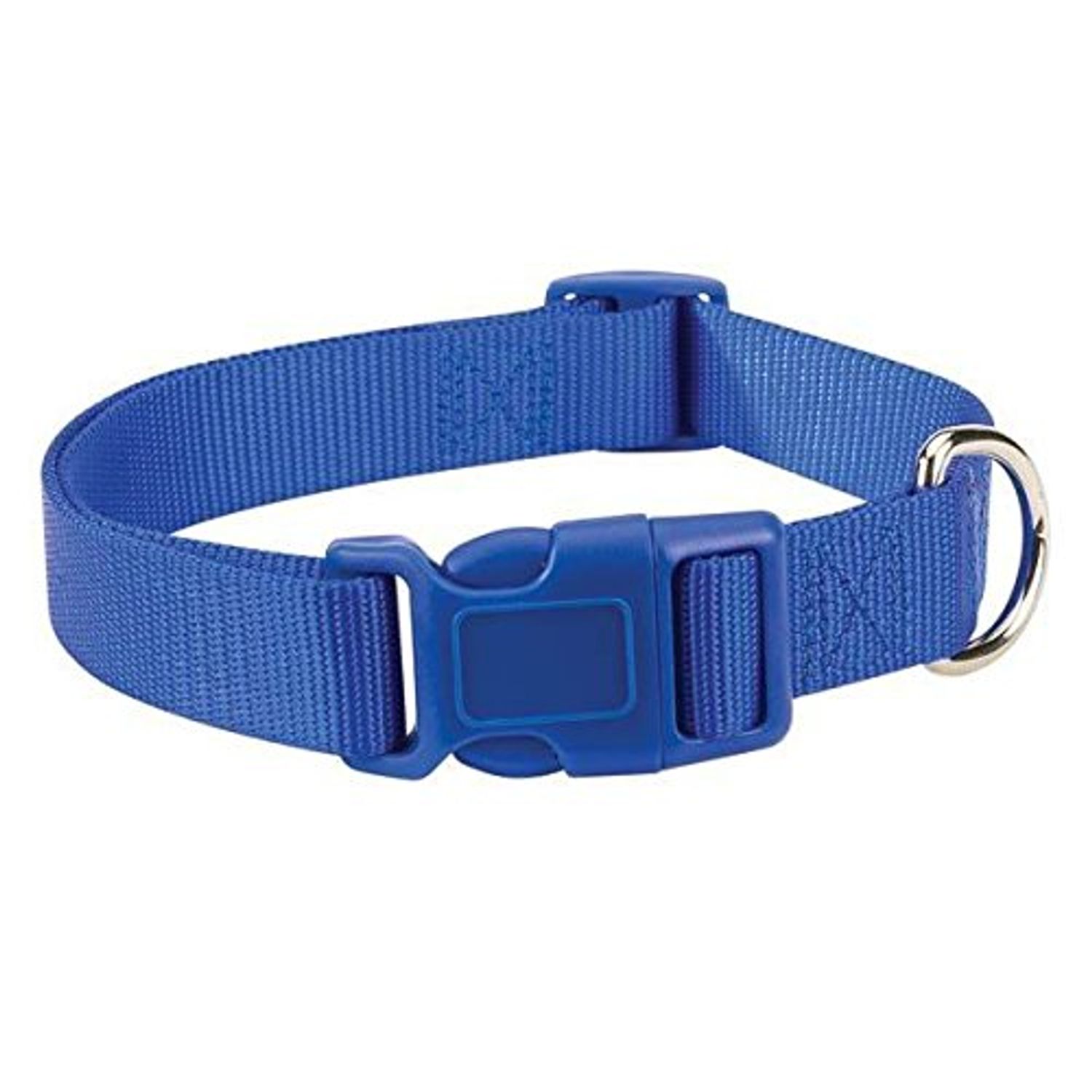 Zack & Zoey Blue Dog Collar Bulk LOT Packs 4 Sizes Nylon Litter Band Puppy Rescue Shelter(Large - 18 to 26 Inch 8 Collars)