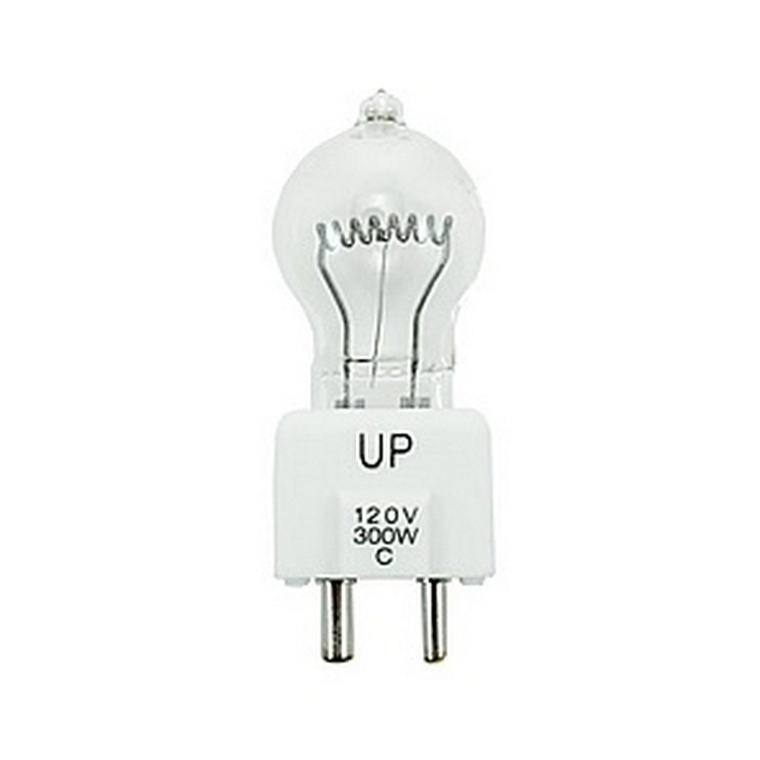 Ushio JCD120V-300WC | 300W 120V 2 Pin Prefocus Base Halogen Lightbulb