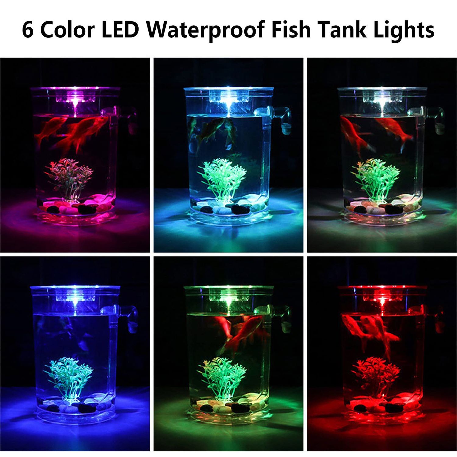 Oltraman Betta Fish Tank, 360 Aquarium with LED Light, 1 Gallon Fish Bowl, Small Fish Tank Starter Kit, Beta Fish Tank Self Cleaning as Desktop Decoration for Office Home Room Decor