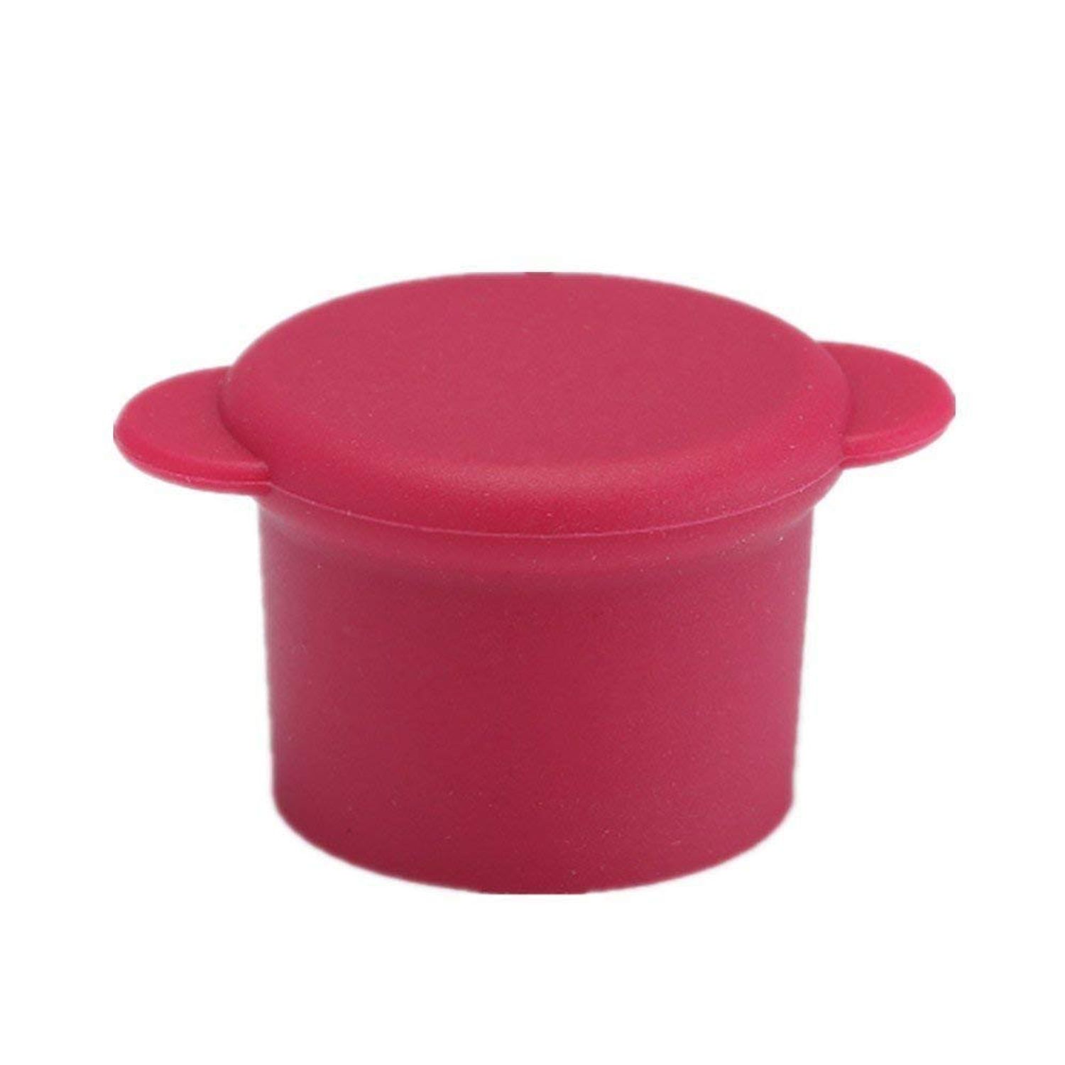 Silicone Wine Stoppers - Wine Gifts - Bottle Covers - Reusable Beverage Corks - Keep Wine Fresh for Days with Air-Tight Seal - Set of 5