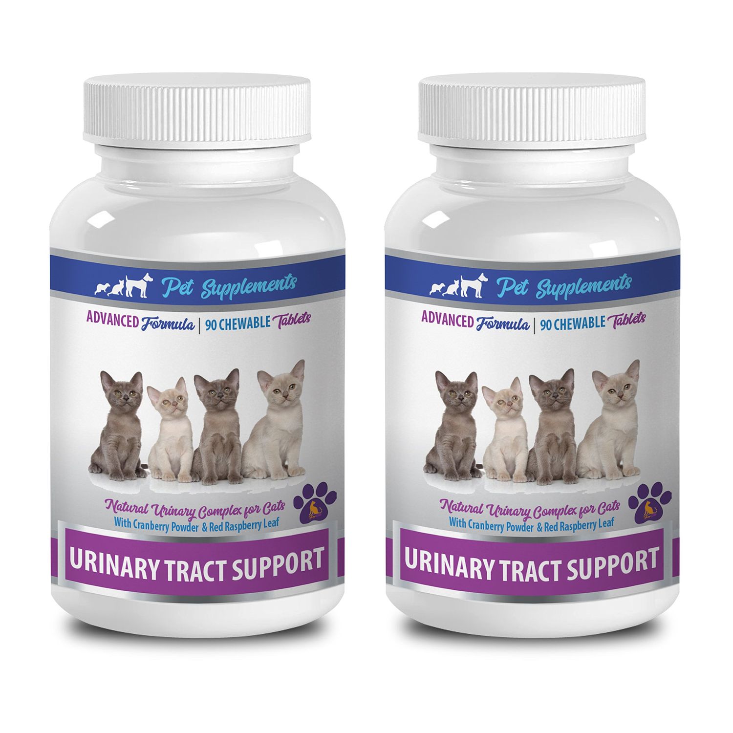 cat Urinary Health - CAT Urinary Tract Support - Premium Complex - Chews - Cranberry Pills for Cats - 2 Bottle (180 Treats)
