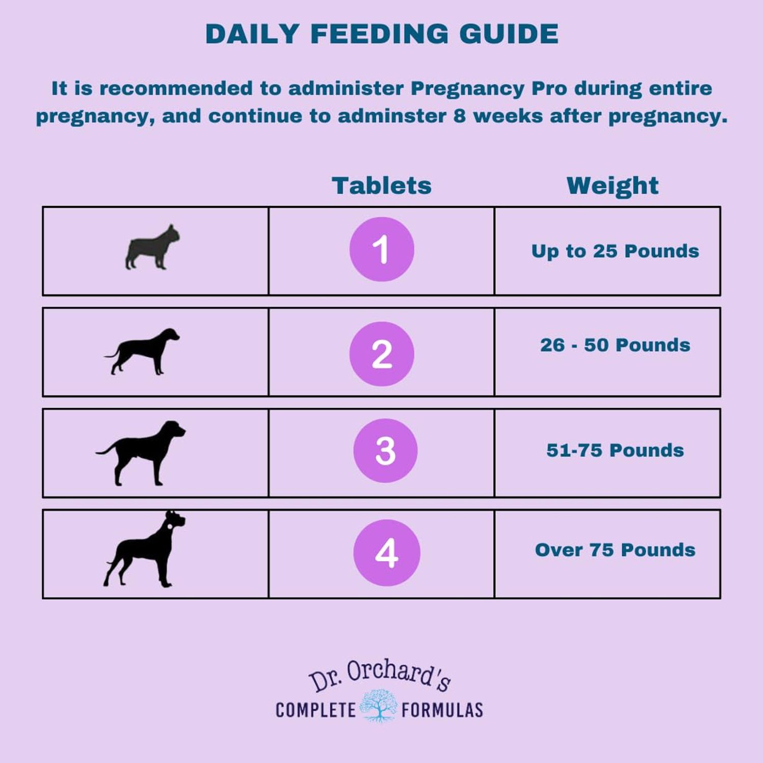 Dr Orchards Pregnancy Pro Dog Prenatal Vitamins - Premium Dog Supplement for Pregnancy, Prenatal + Postnatal, Lactation and Newborn Health Support, 90 Ct