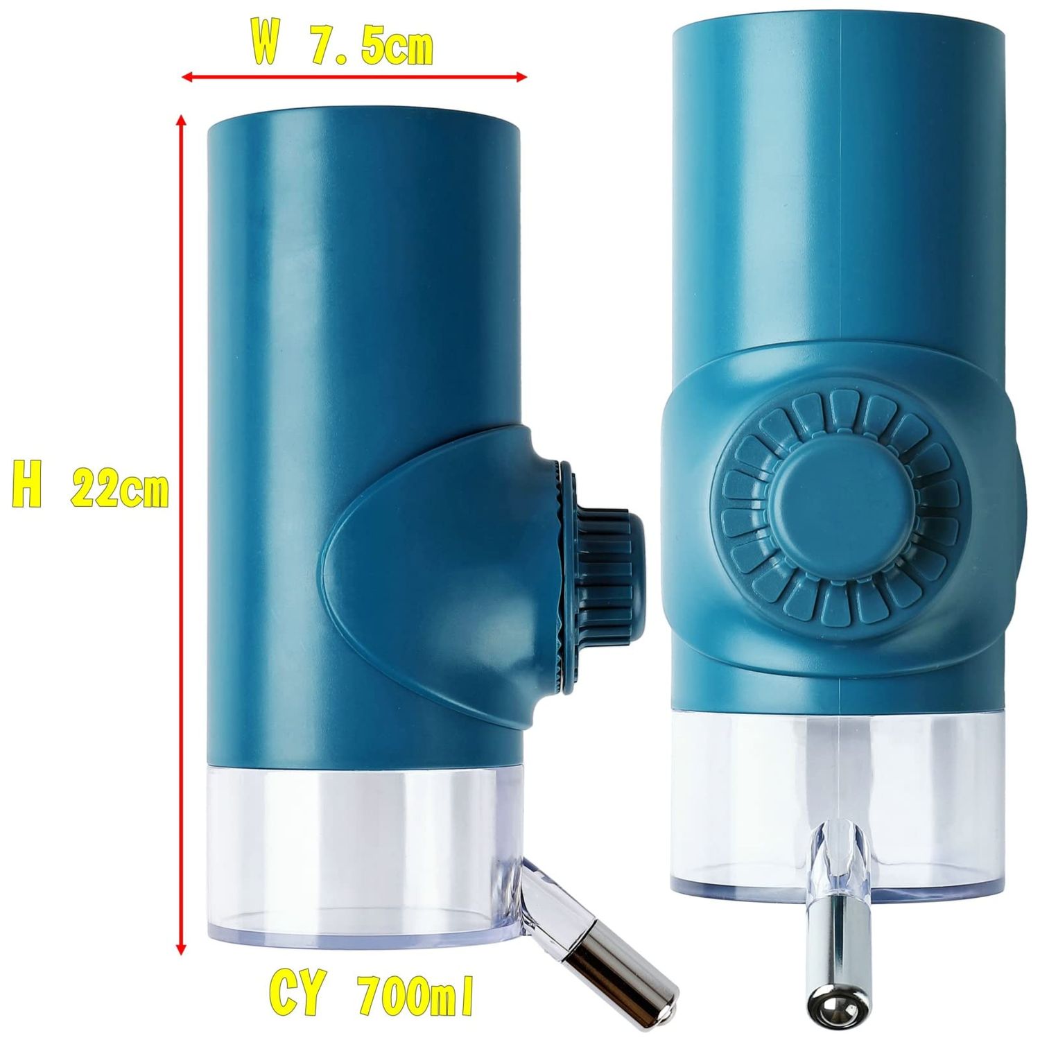 DEYACE Dog Crate Water Bottle Stainless Steel Leak-Proof Ball 24oz Top Fill Dog Water Dispenser for Cage
