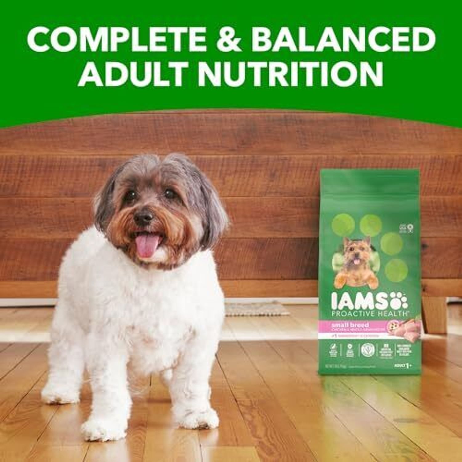 IAMS PROACTIVE HEALTH Small Breed Adult Dog Food 7 lb Dry Chicken Kibble