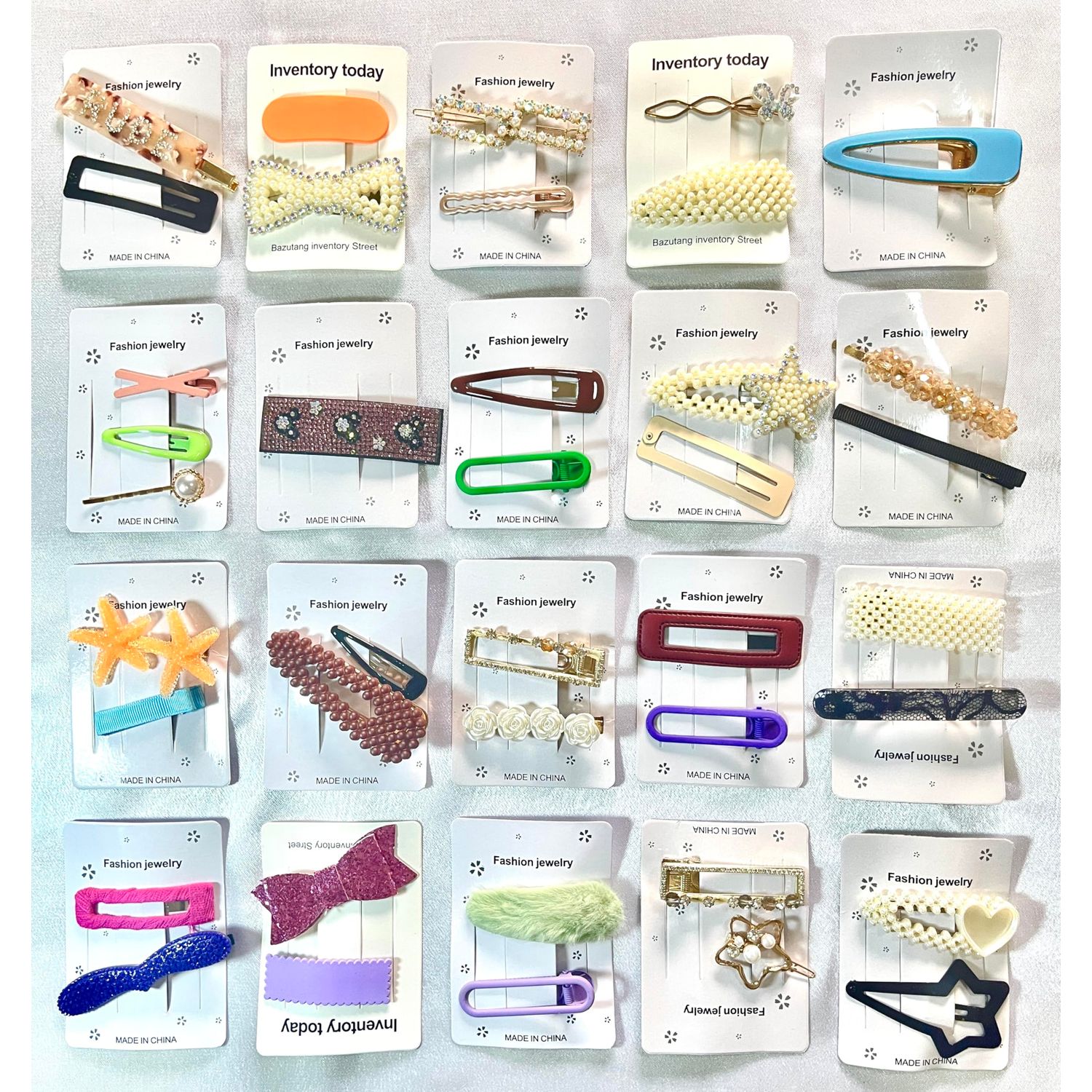 PUMDAW 10 random styles per pack, suitable for children, women Teenage girls hair clips hair bands, girls hair clips, style and color do not repeat, styling dress up hair clips