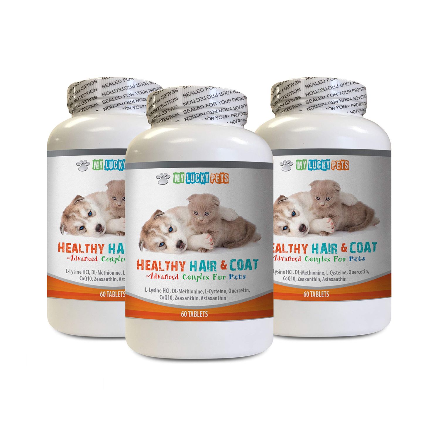 Dog Itch Treat - Pets Healthy Hair and Coat - Boost Immune System - Nail Health - Premium Complex - Dog Vitamin e - 180 Treats (3 Bottles)