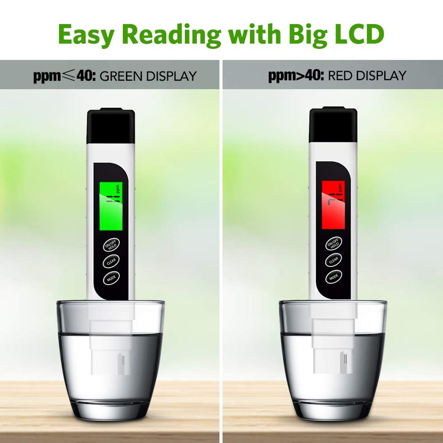 Hofun TDS Meter, 3 in 1 TDS, EC & Temperature Meter, Accurate & Reliable PPM Meter, Digital Water Testing kits for Drinking Water Quality, Tap, Well, Swimming Pool, Aquarium, RO/DI System, Hydroponics