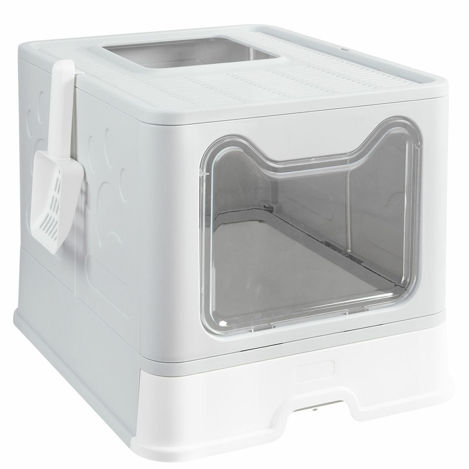Enclosed Pet Cat Litter Box Tray Pan Hygienic Easy Scoop Large Hooded Toilet