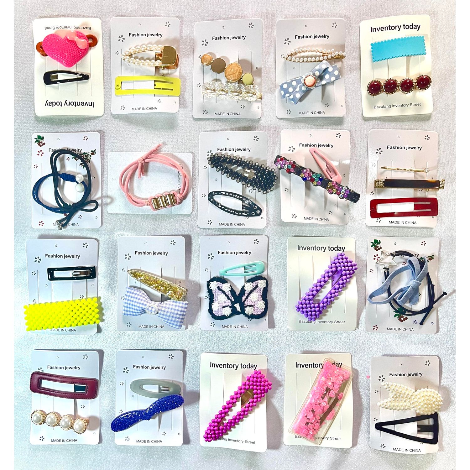 PUMDAW 10 random styles per pack, suitable for children, women Teenage girls hair clips hair bands, girls hair clips, style and color do not repeat, styling dress up hair clips