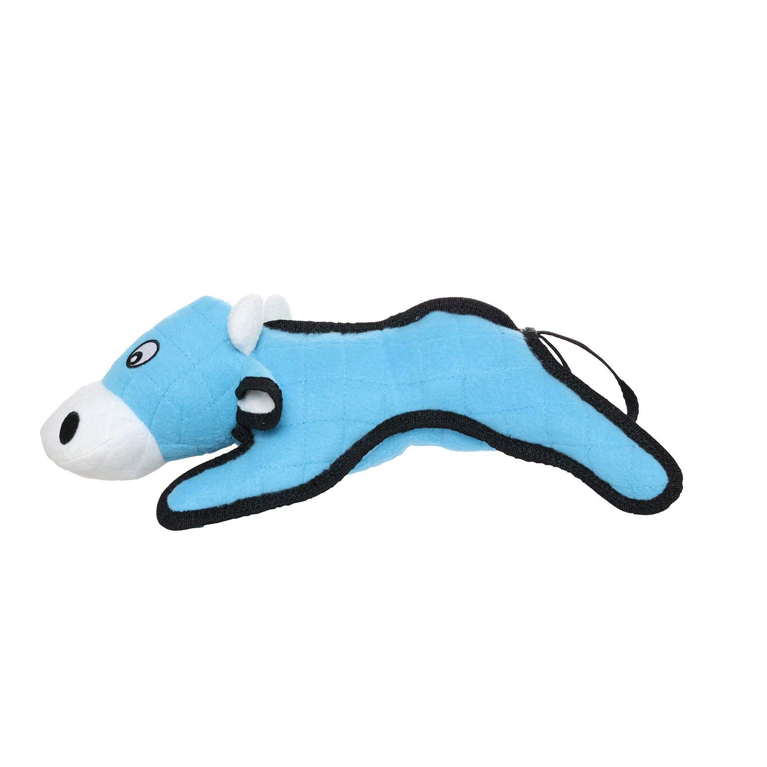 TUFFY - World's Tuffest Soft Dog Toy -Barnyard Cow - Multiple Layers. Made Durable, Strong & Tough. Interactive Play (Tug, Toss & Fetch). Machine Washable & Floats. (Regular)