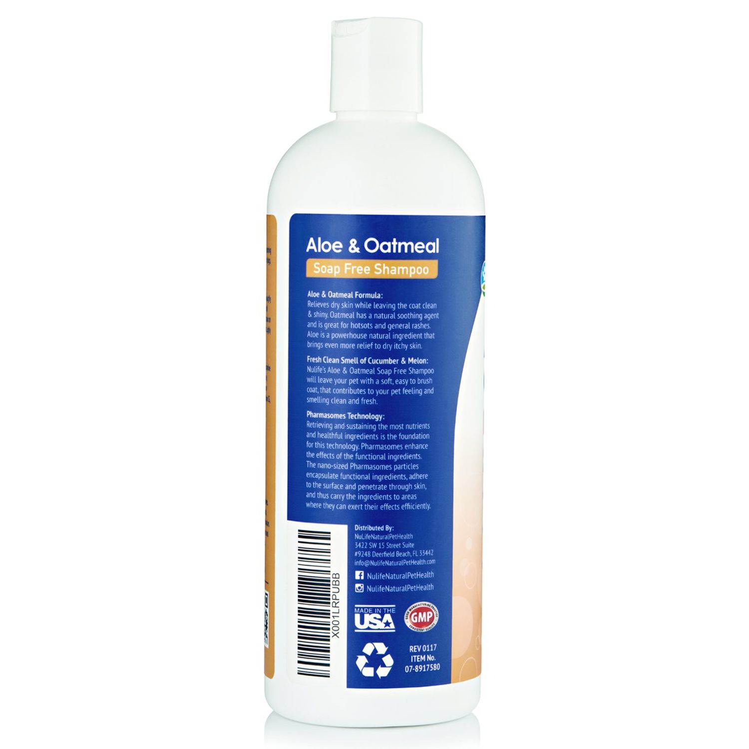 Oatmeal Dog Shampoo with Soothing Aloe Vera, Sensitive Skin Dog Shampoo for All Pets, with Tropical Fresh Pina Colada Scent, Hypoallergenic Formula Provides Relief from Allergies & Dry Itchy Skin