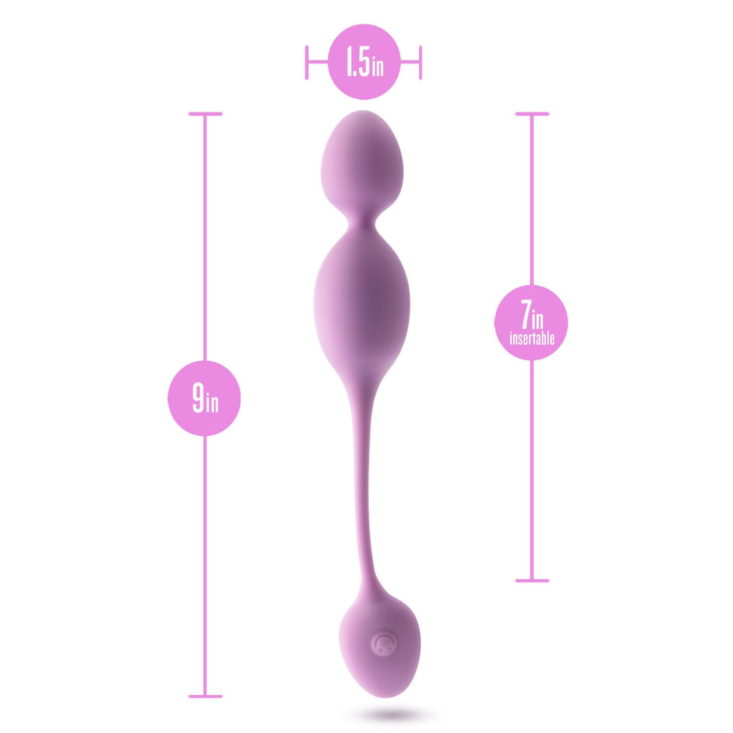 Blush Raine Silicone Smooth Wireless Remote Control Vibrating Kegel Ball Trainer