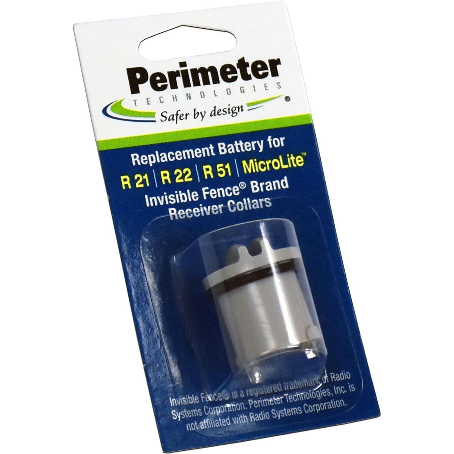 Perimiter Technologies Compatible Invisible Fence R21 & R51 Dog Collar Battery