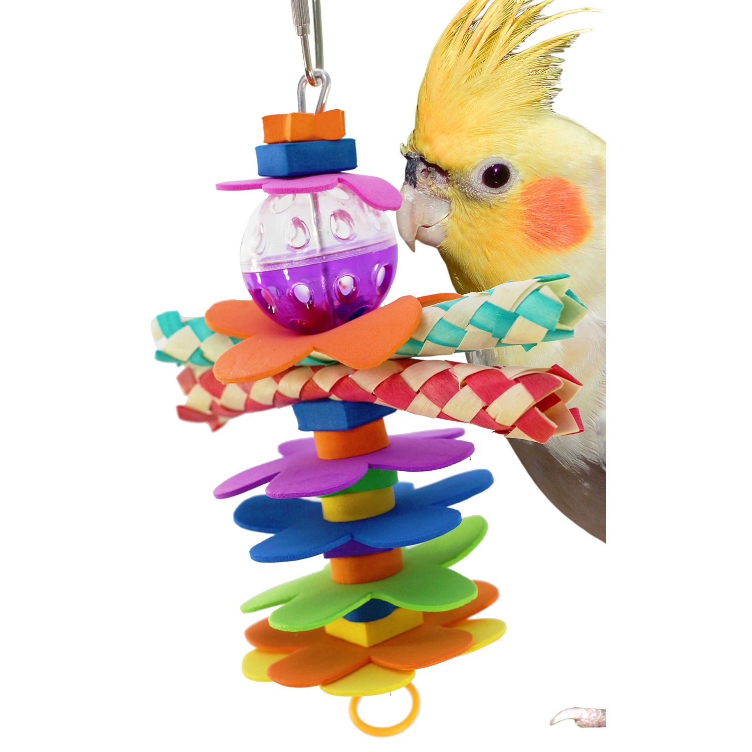 Bonka Bird Toys 1861 Flower Power Bird Toy Parrot cage Toys Cages Cockatiel parrotlet Conure
