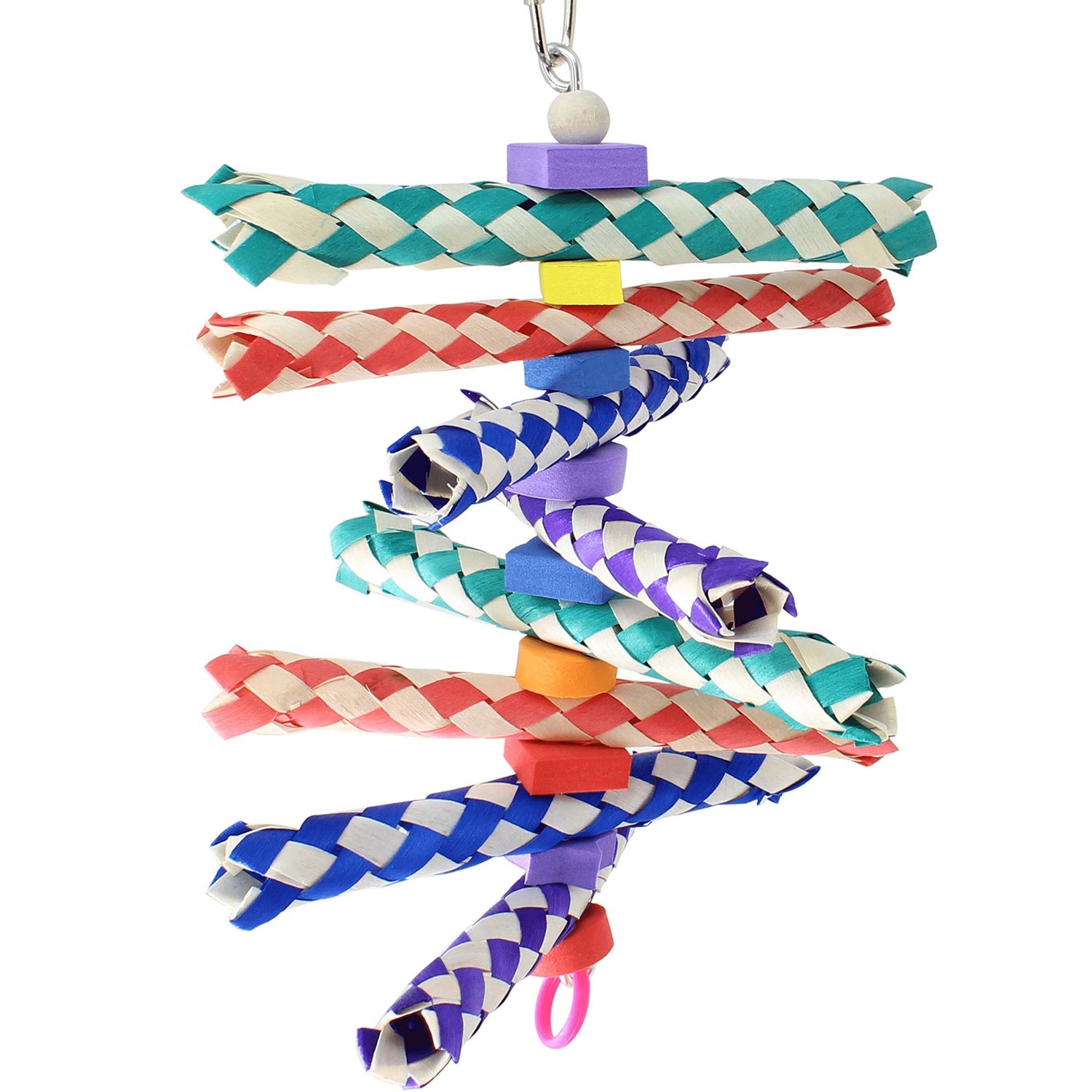 Bonka Bird Toys 1243 Foamy Delight Shredding Colorful Parrot Parrotlet Quaker Cockatoo Budgie