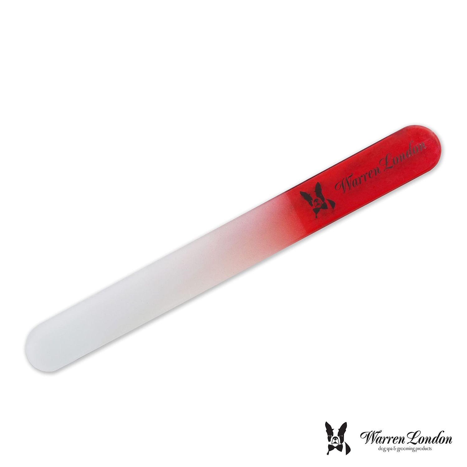 Warren London Glass Dog Nail File for Dogs- Sandblasted Glass Dog Nail Filer for Dogs- Best Dog File for Nails in Dog Claw Care
