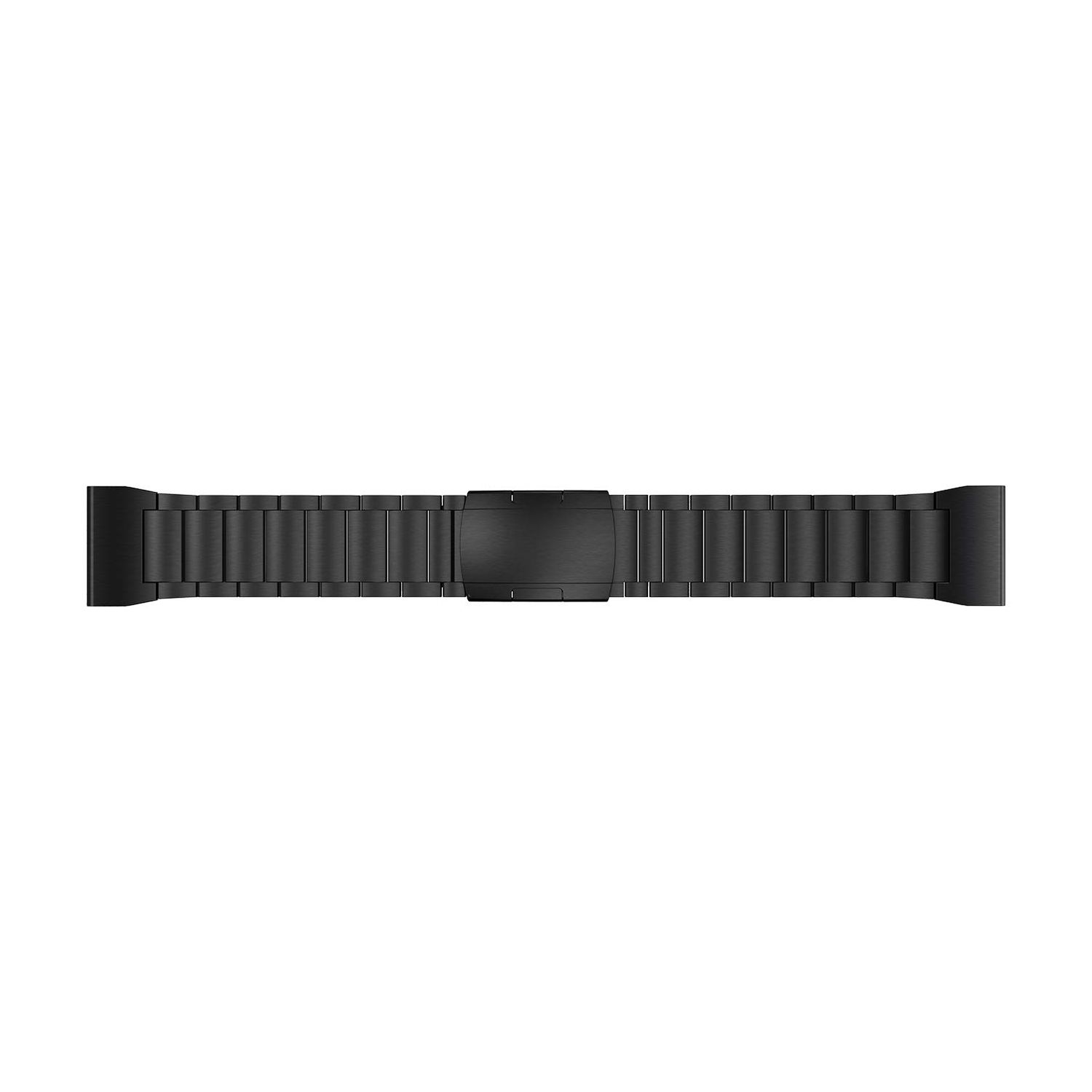 LDFAS Fenix 7X/6X/5X Plus Band, 26mm Titanium Metal Quick Release Easy Fit Watch Strap with Double Button Clasp Compatible for Garmin Fenix 7X Pro/6X Pro/5X Plus/Enduro 2/tactix 7 Bands, Black