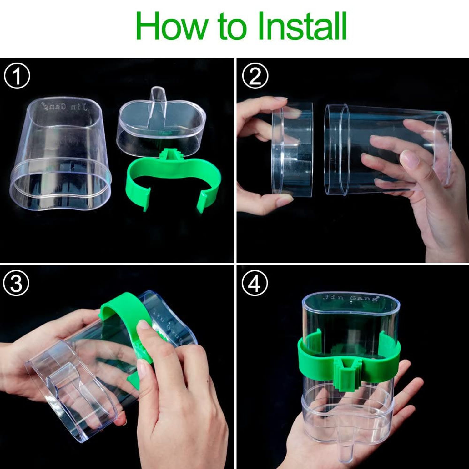 2 Pcs Automatic Bird Water Dispenser, Parrot Bird Water Feeder, Bottles Bird Drinker Seed Food Container, Parakeet Cage Accessories for Parakeet Budgies Cockatiel Lovebird Small Birds Canary Finch