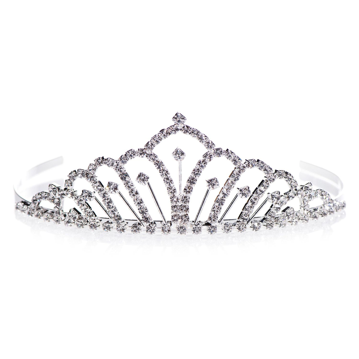 Anderson's Karen Tiara, Rhinestone Wedding, Prom, Pageant Tiara, Queen Or Princess Tiara for Prom, Homecoming, Pageant, Wedding, School Dance, Award, Costume, Party, Event