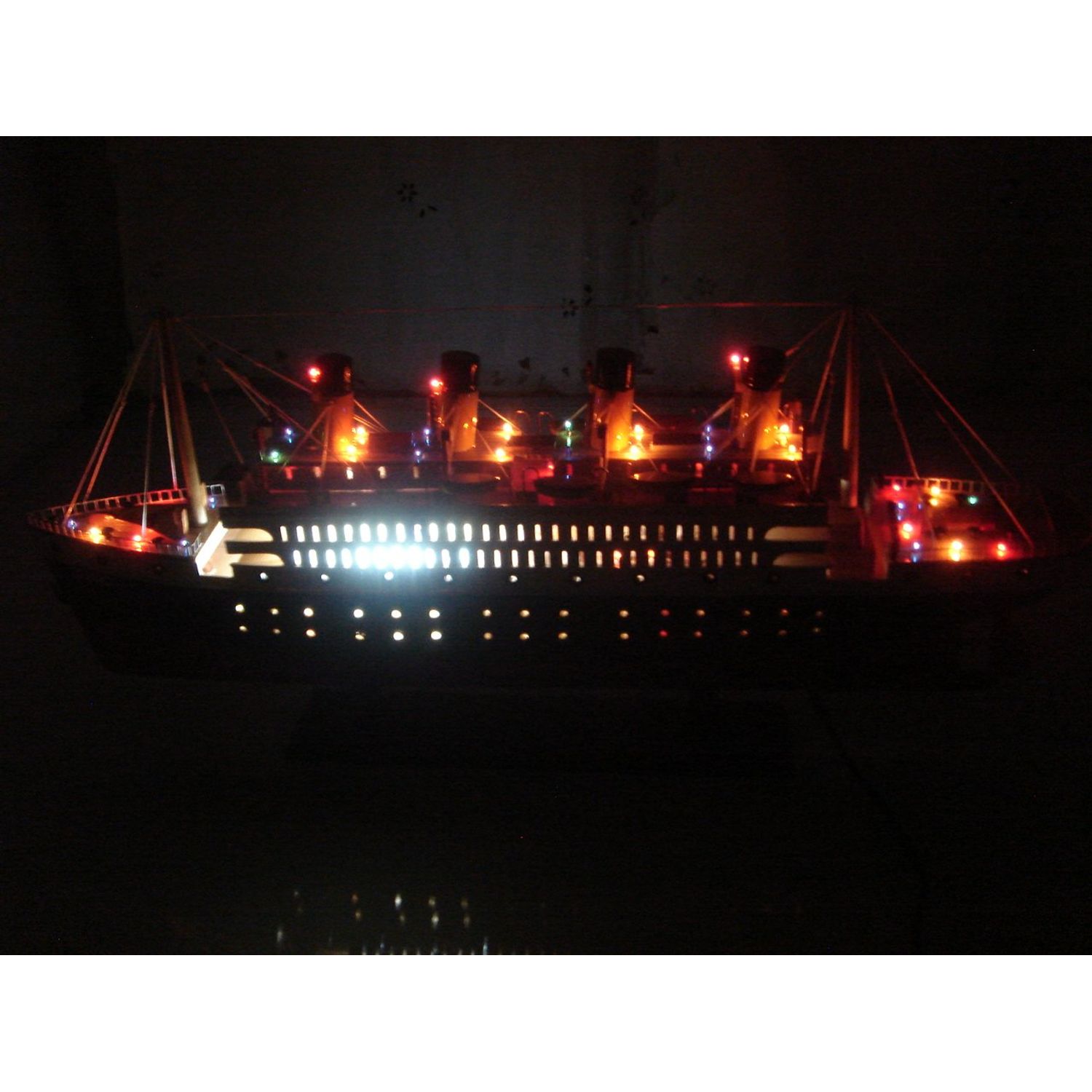 Titanic Wooden Model Cruise Ship with Flashing Light 24" with Minor Assembly Require"Not a Kit"
