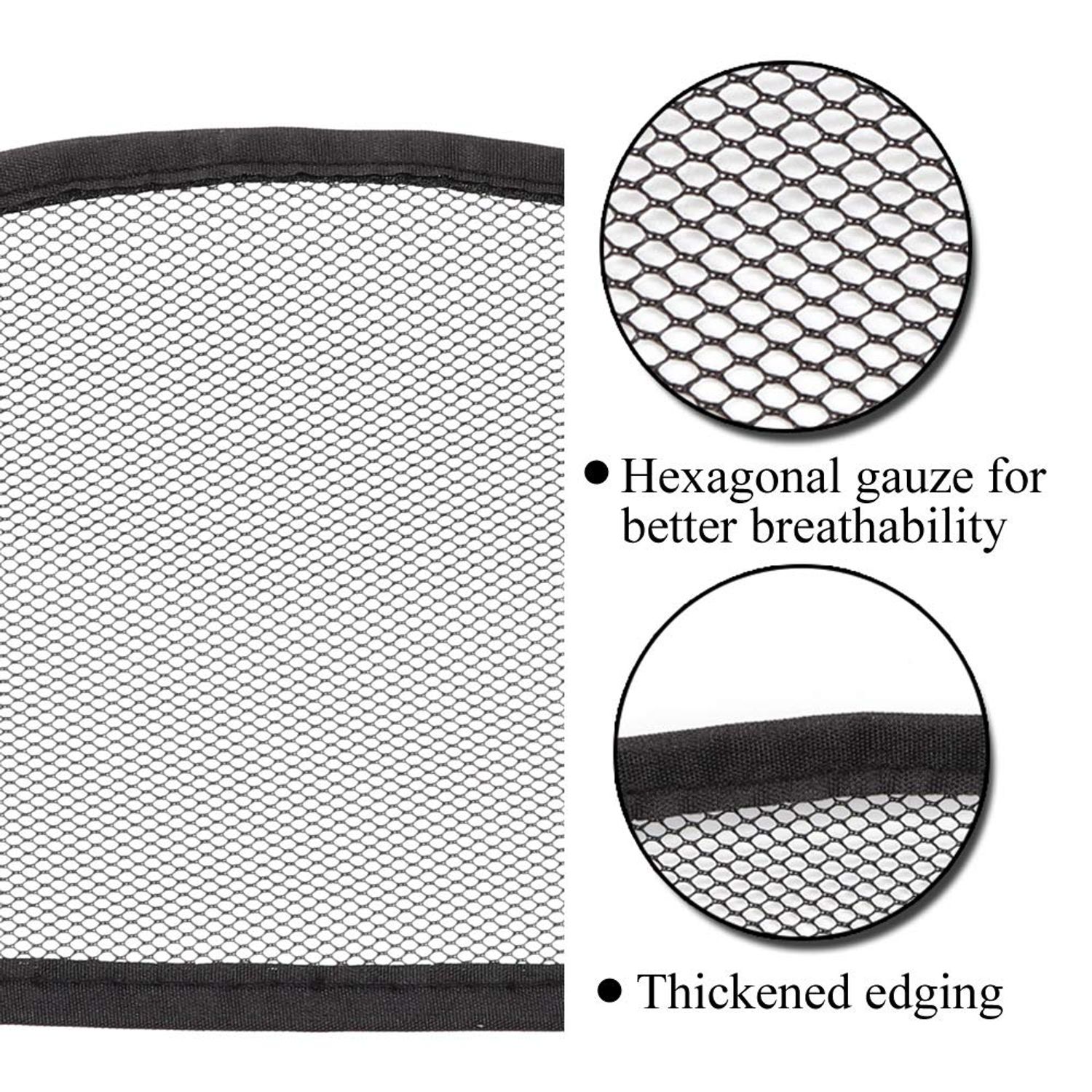 Ecojunmi Hairnet for Clip in Hair Extensions Black 140D Hexagonal Net for Make Ponytail Clip in Hair Extension Material Nets Invisible Hair Net for Clip Ins