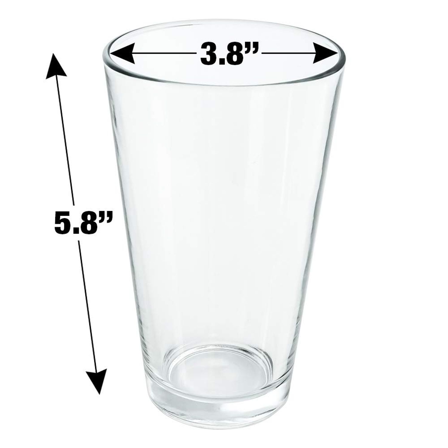 LOGOVISION Cat Toys Mouse Fish Catnip Pattern 16 oz Pint Glass, Tempered Glass, Printed Design & A Perfect Fan Gift | Great for Cold Beverages, Soda, Water