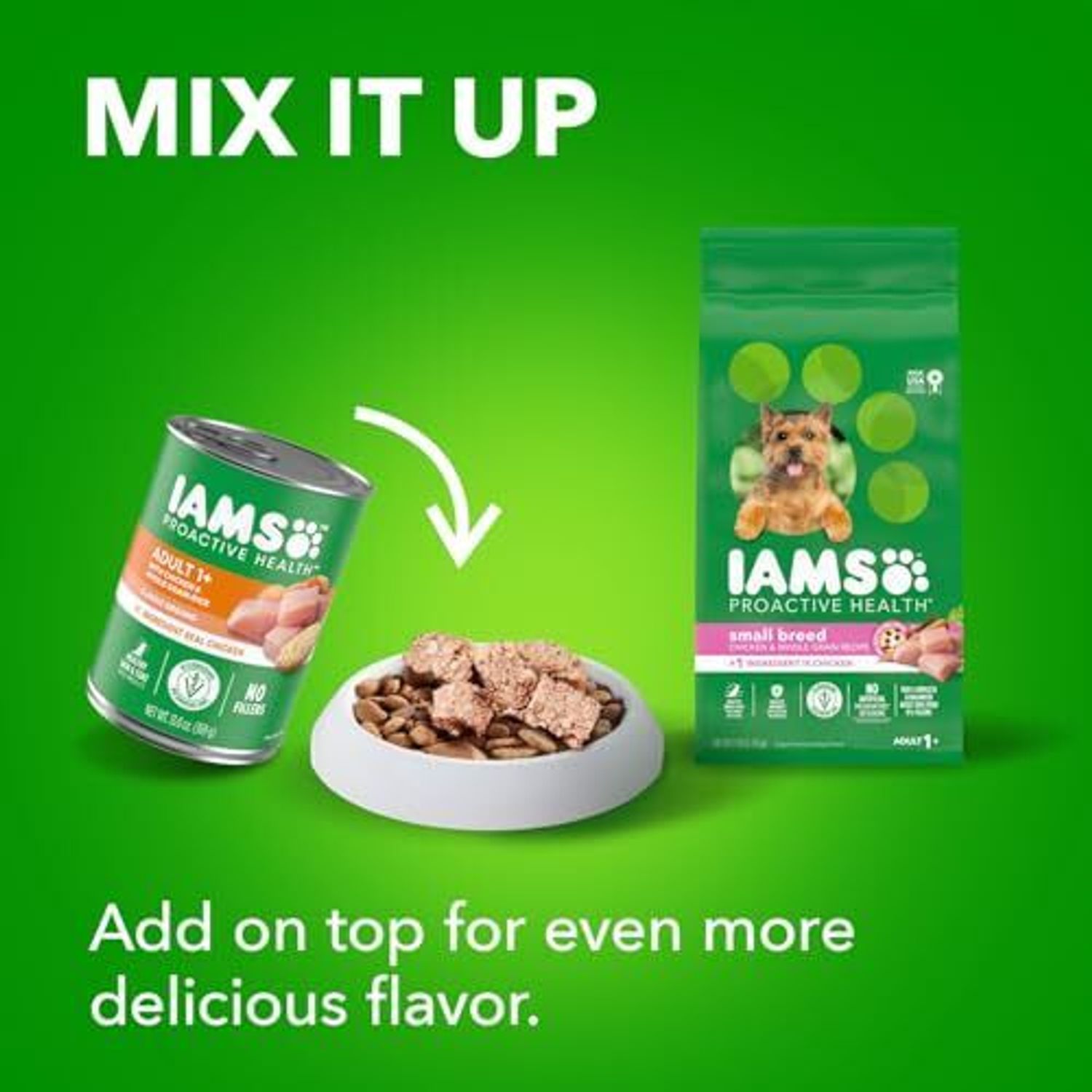 IAMS PROACTIVE HEALTH Small Breed Adult Dog Food 7 lb Dry Chicken Kibble