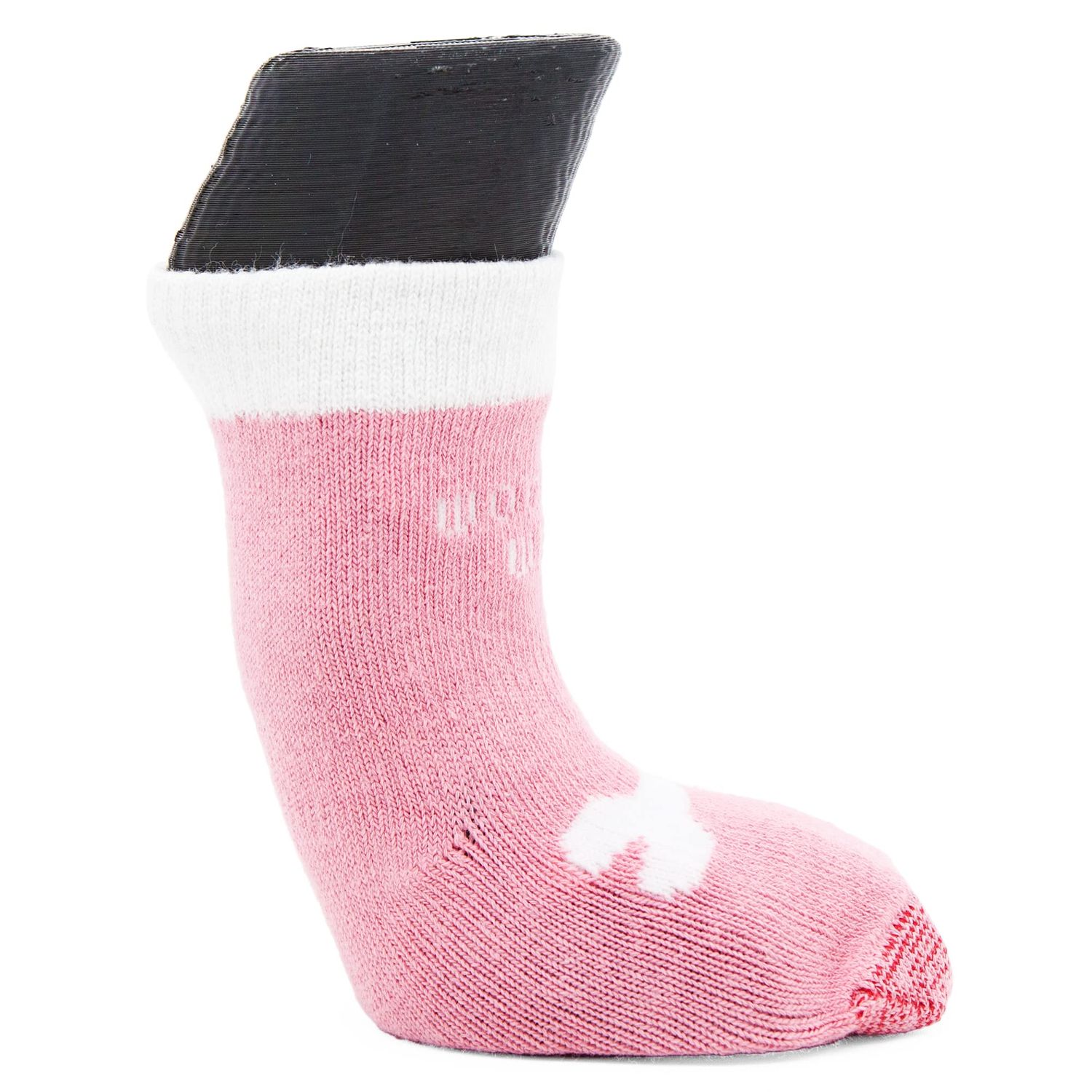 Woodrow Wear, Power Paws Advanced Dog Socks, Pink with A Bone, L, Fits 75-95 pounds