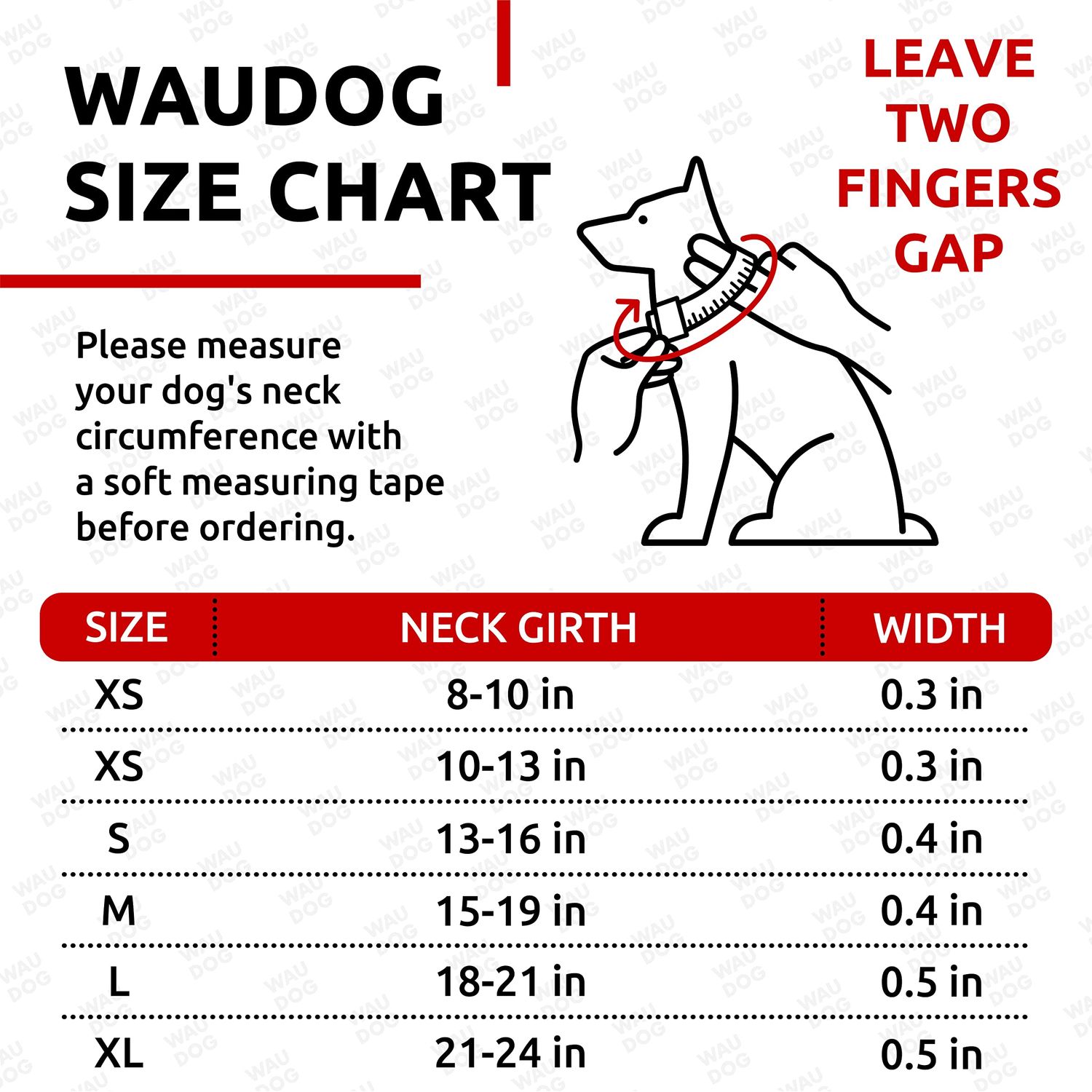 WAUDOG Ultra Soft Rolled Leather Dog Collar for Small Dogs - Soft Padded Dog Collars for Medium Dogs - Puppy Collars for Large Breed Dogs - Male and Female Dog Collar