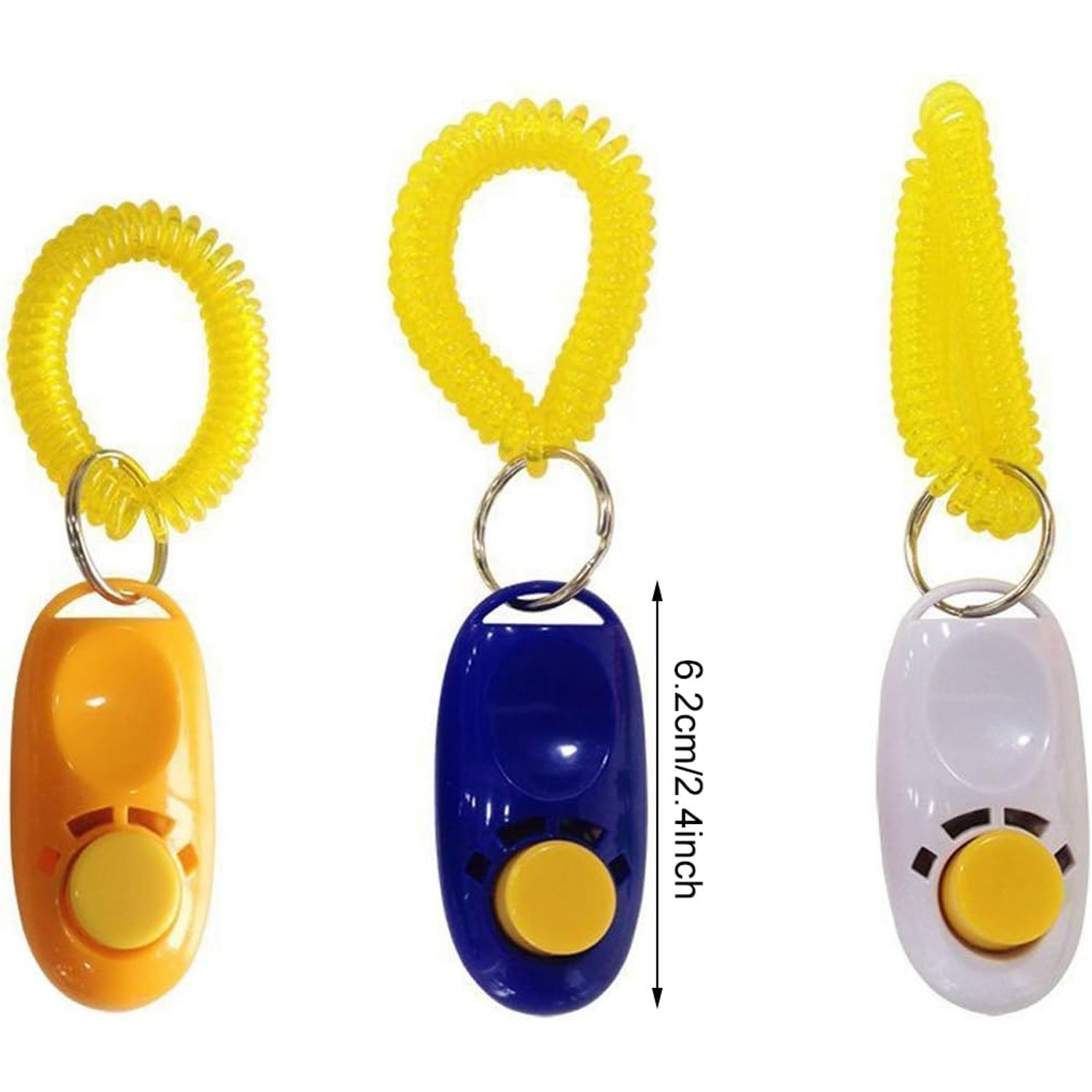 Penta Angel Pet Training Clicker Button Clicker with Wrist Strap, Train Dog, Cat, Horse, Pets for Clicker Training (3 Pack)