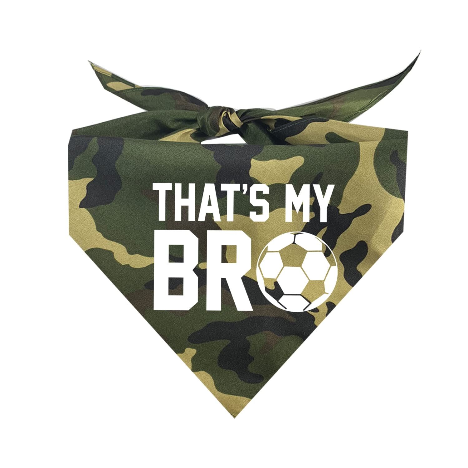 That's My Bro Soccer Dog Bandana (camo, OS 533)