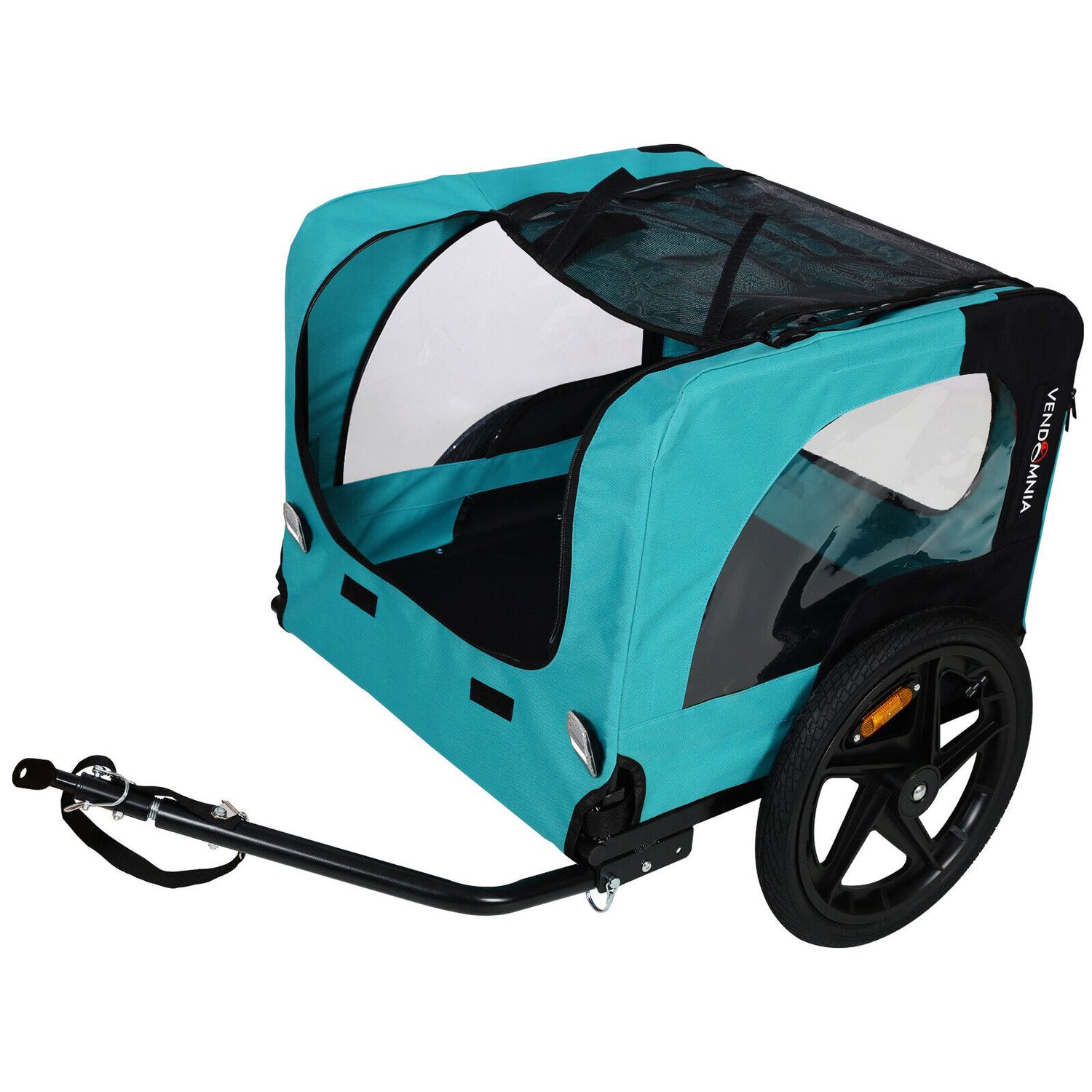 Light Green Foldable Pet Jogging Stroller Dog Carriers Bicycle Trailer Pet Dog C