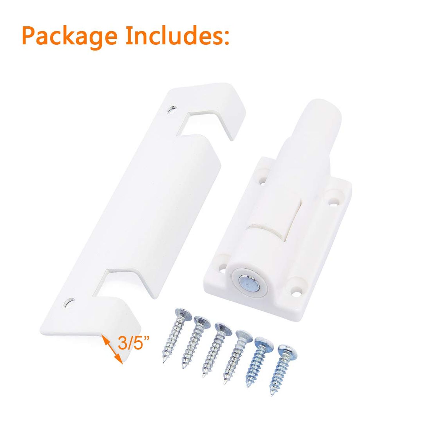 Patio Sliding Door Lock - Childproof Foot Operated Guardian, Fits Top or Bottom Rail, Keep Your Family Safe and Secure (1 Pack, White)