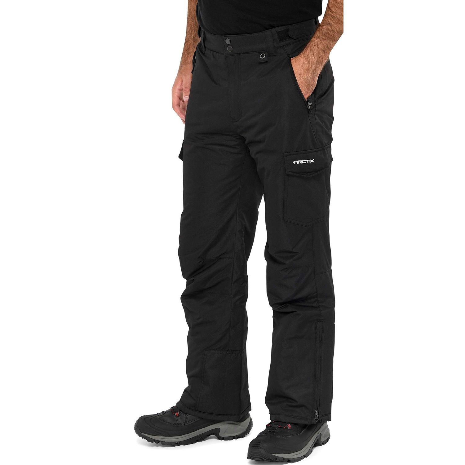 Arctix Men's Snow Sports Cargo Pants, Black, Large/32" Inseam