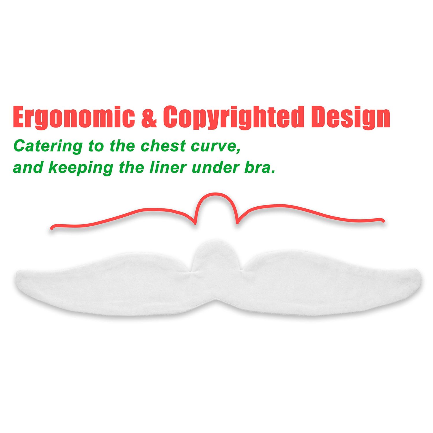 Brushed Cotton on Both Sides - Bra Liners for Sweating Rash Boob Sweat Liner Cotton Pads – 3PCS