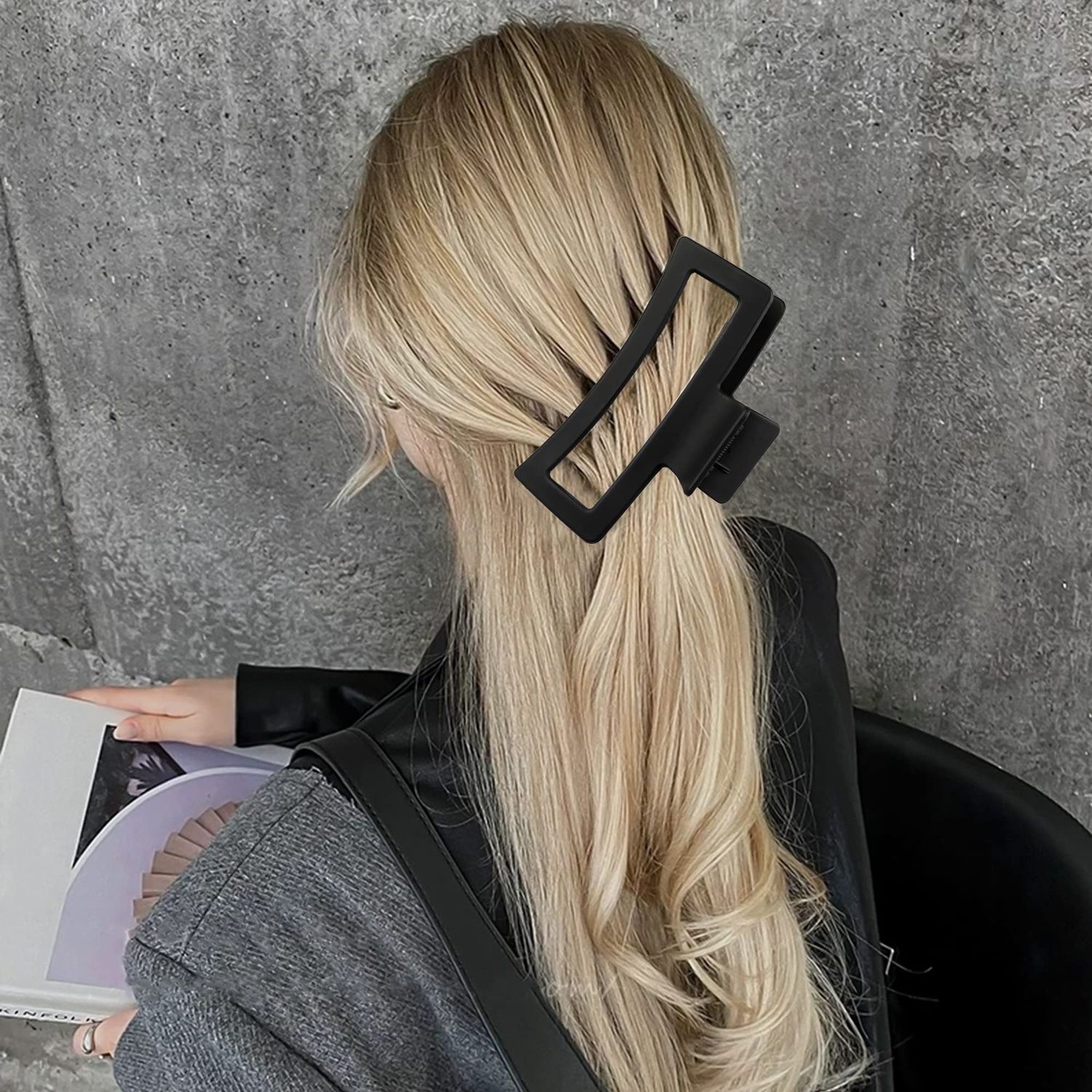 Extra Large Claw Clips for Thick Hair 5'' Large Hair Clips for Women Girls Long Hair Big Claw Clips Oversized Jaw Clips for Curly Hair Strong Hold Non Slip