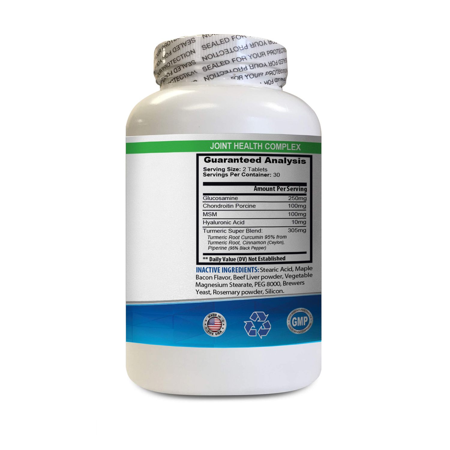 Dog Immune System Supplements - PET Joint Health Complex with Turmeric - Dogs and Cats - MSM GLUCOSAMINE - Immune Boost - Dog Mineral Supplement - 1 Bottle (60 Tablets)