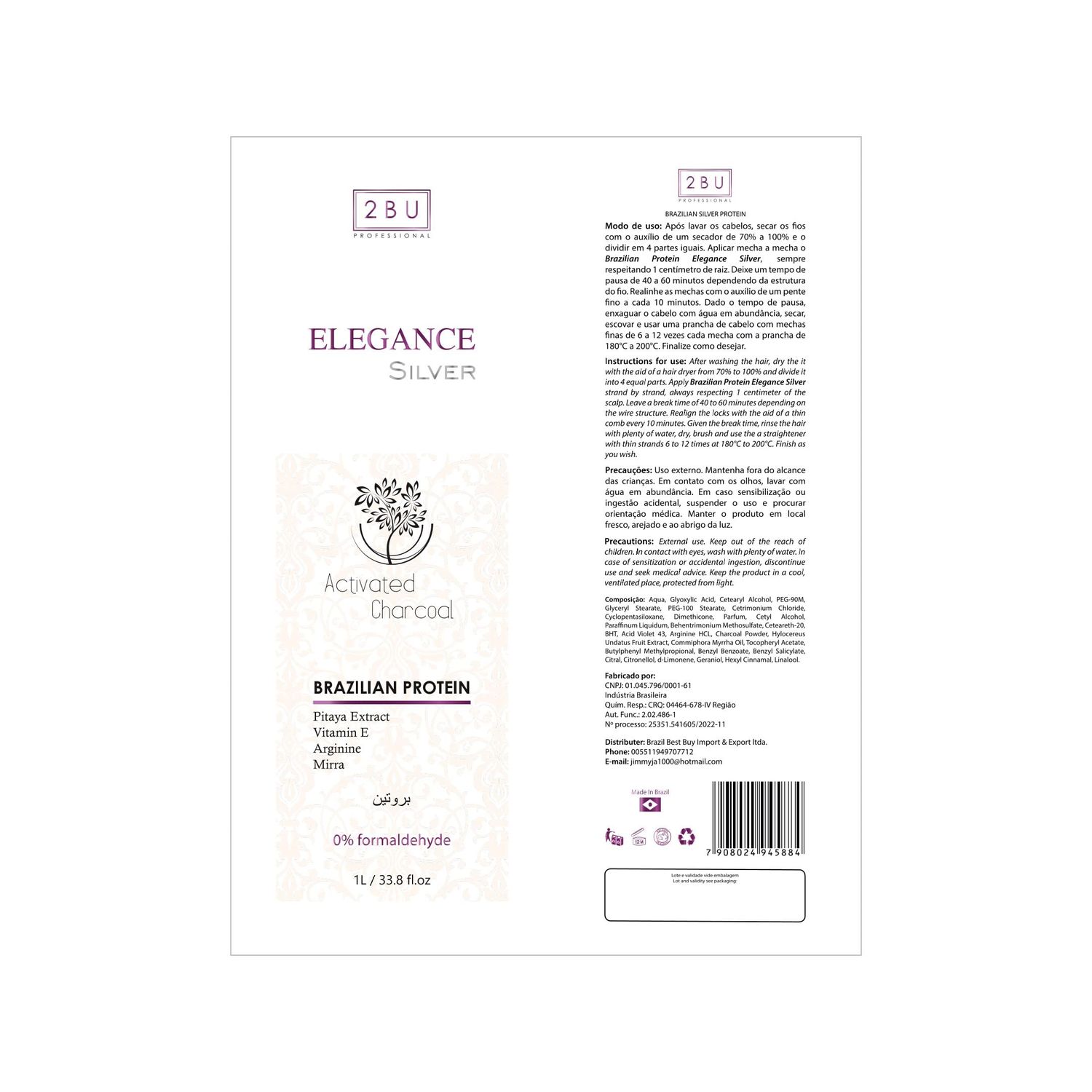 Elegance multi protein silver hair 1000ml.